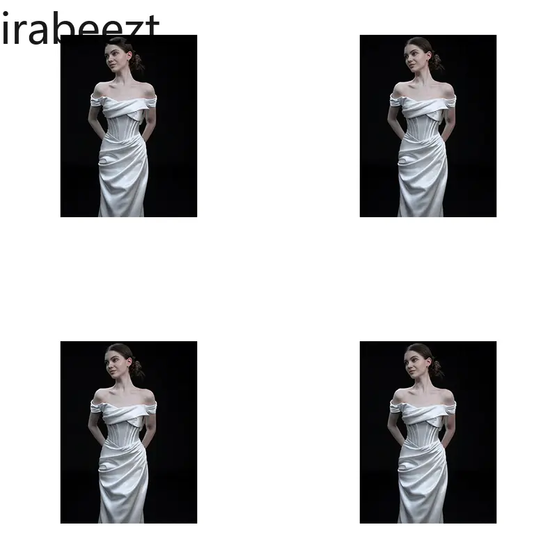 Summer New Arrival French Style One-Shoulder Satin White Dress for Women - Minimalist Aesthetic Soft Mermaid Tail Gown