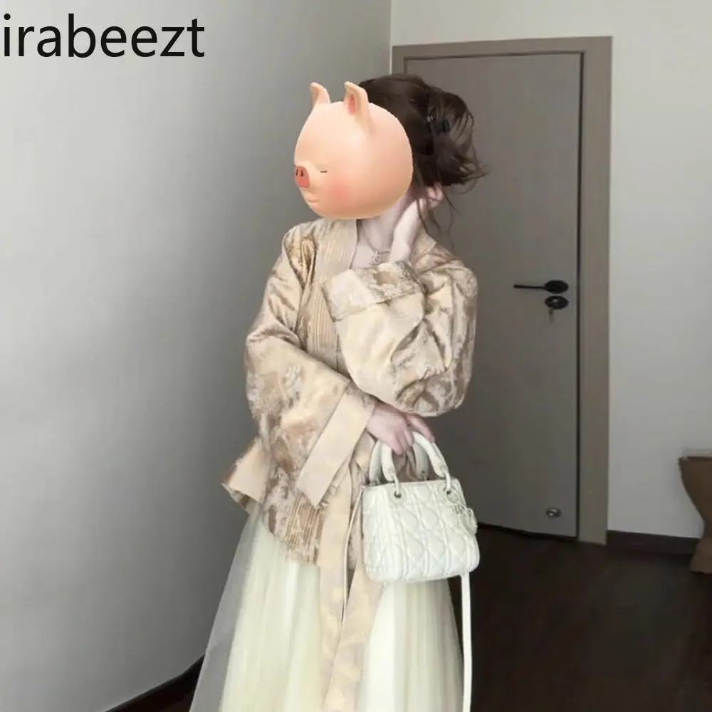 2025 New Style Women's Outfit - Elegant Zen Blazer & Vintage Skirt Set Spring/Autumn Boho Chic Fashion Traditional Chinese