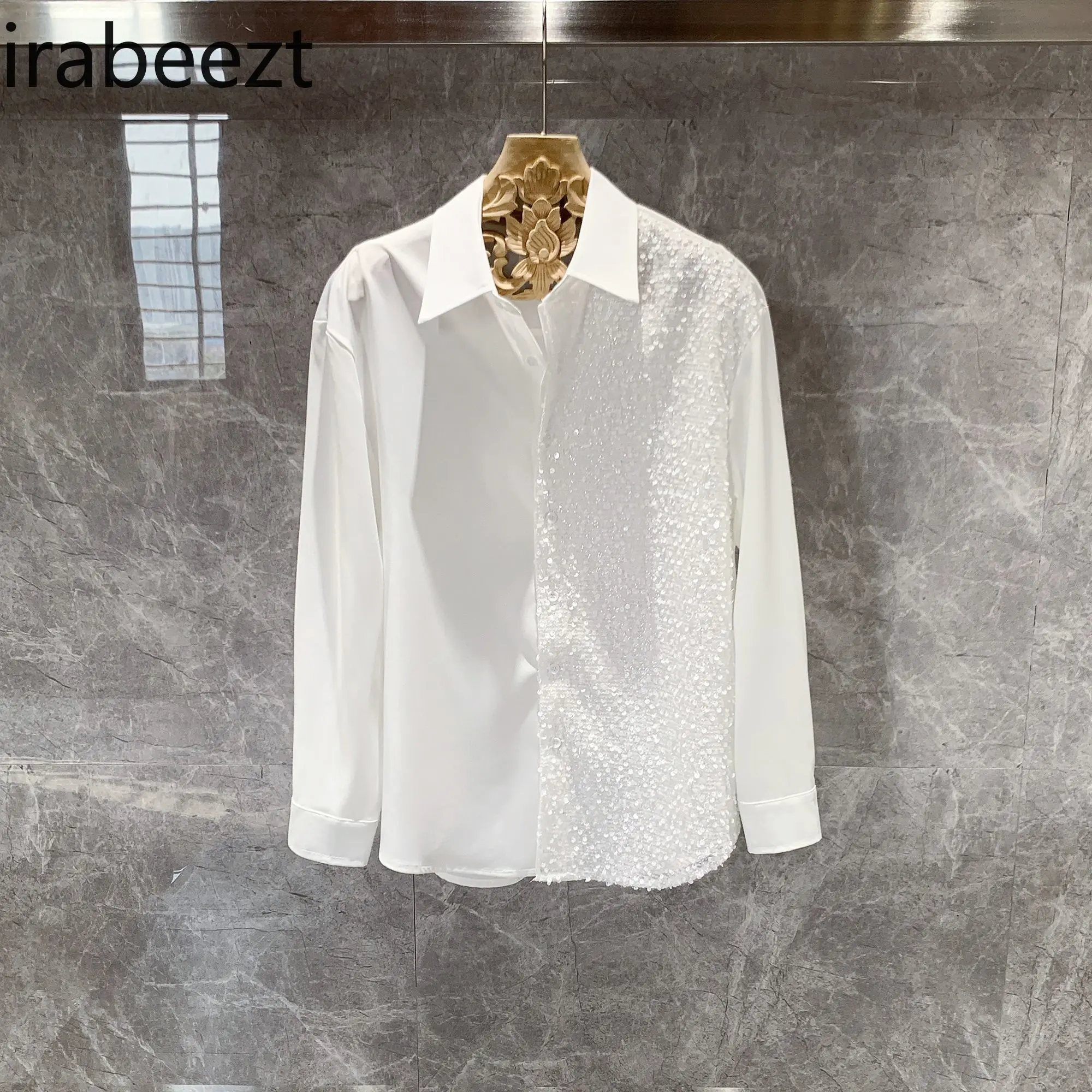 2024  New Korean Version High-end Design Sense of Minority Long-sleeved Coat for Men Spring All Fashion Men Clothing Shirts