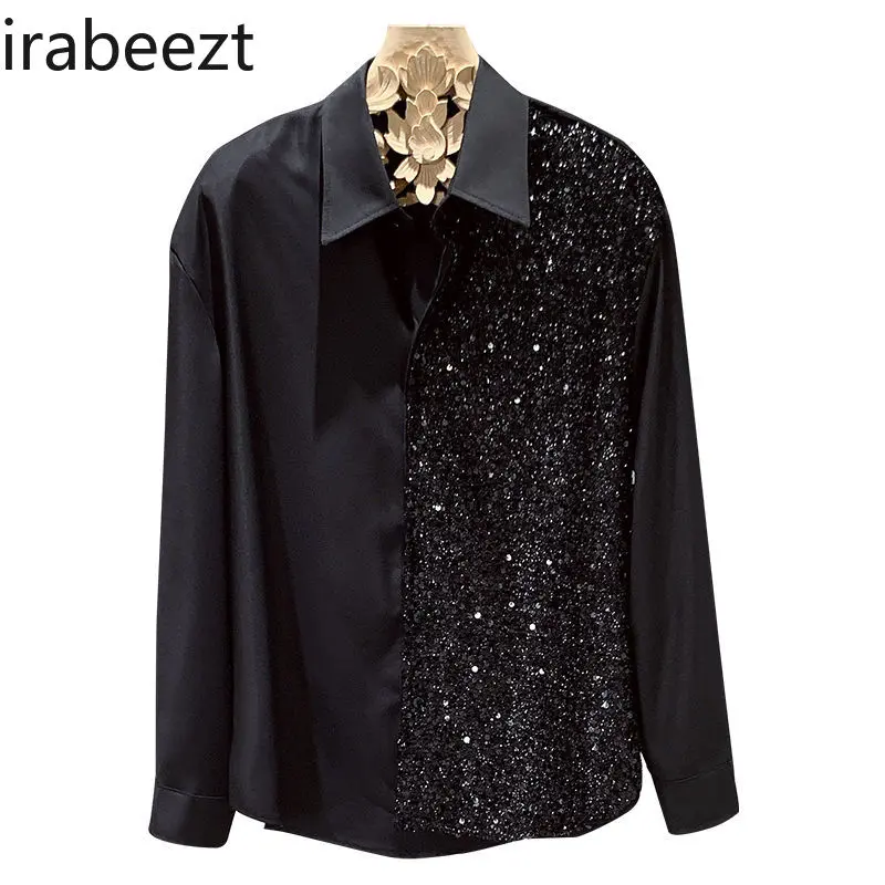 2024  New Korean Version High-end Design Sense of Minority Long-sleeved Coat for Men Spring All Fashion Men Clothing Shirts