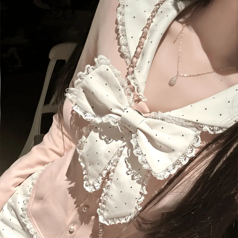 2024 Sexy Bow Design Slim Long Sleeve Top Short Half Skirt Two Pieces Sets Mainland China Summer Blazer Women Faldas