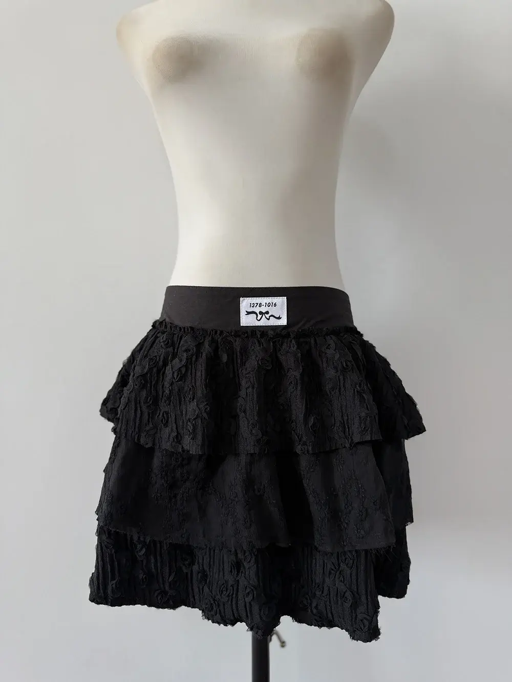 Girly French Lace Hottie A-line Slimming Cake Shaped Black Ballet Skirt Юбка Пышная Женская Slim Fit Faldas Ajustadas