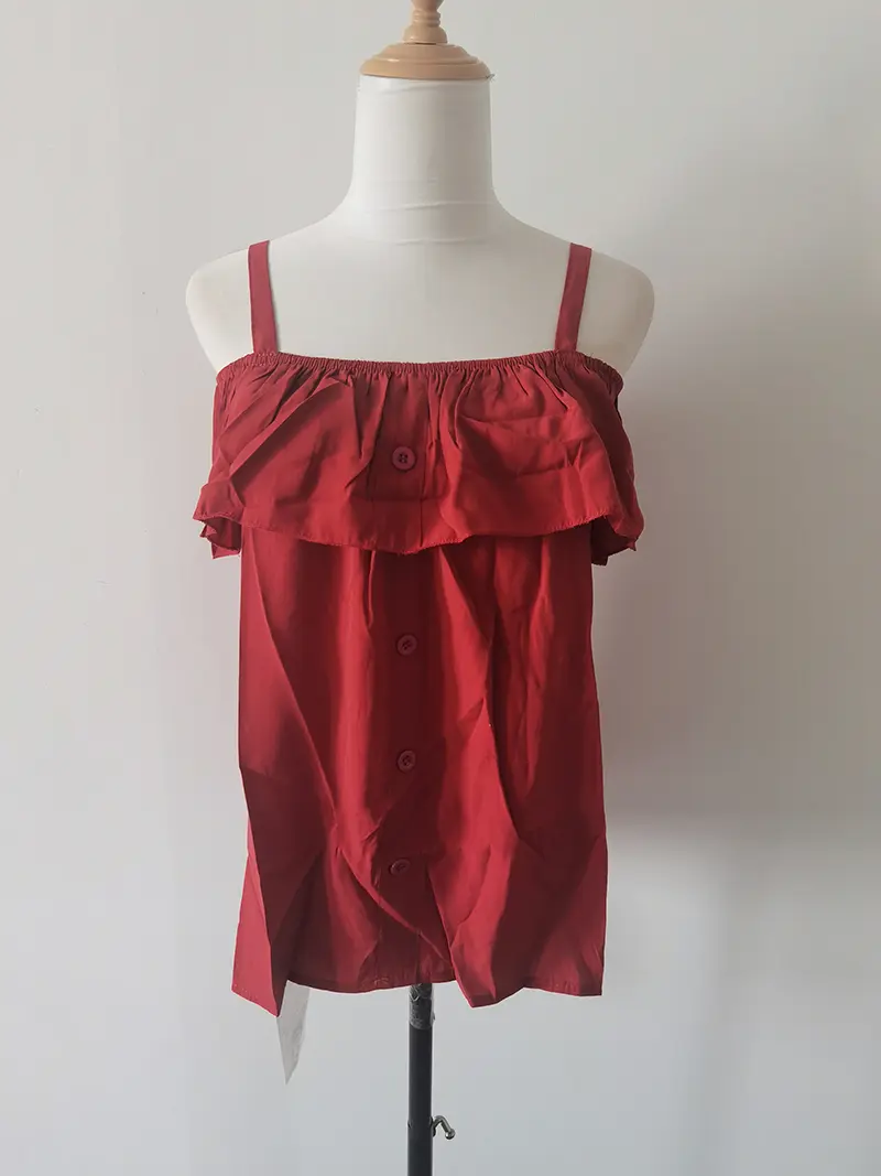 Vintage Ruffled Off-the-shoulder Shirt Ladies French Sweet Spice Little Top Regular Fit Fashion Blusa Feminina Blouse Women