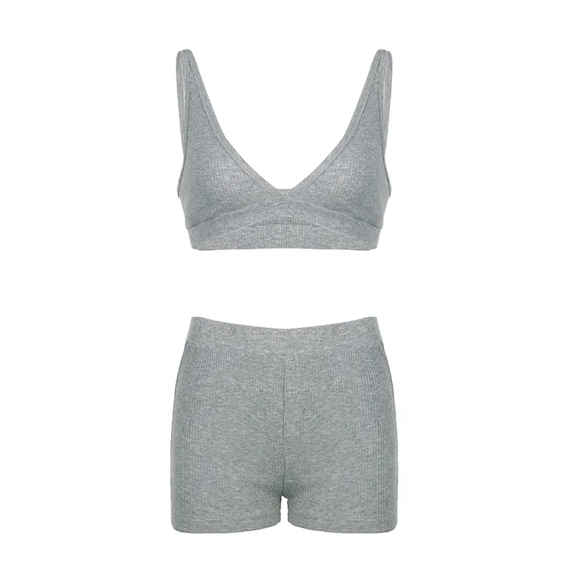 Rockmore 3 Piece Set Crop Vest Hoodie Tracksuit Women Casual Sweatshirt Coat and Mini Short Matching Set Sportswear 3 PCS Outfit