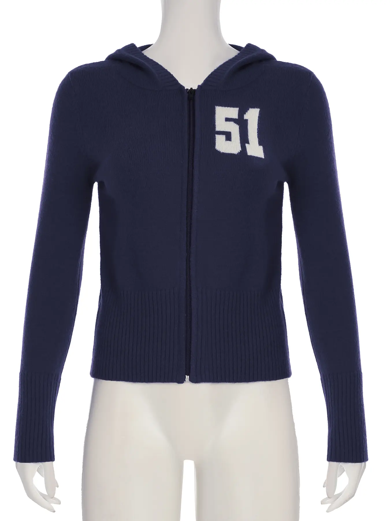 Rockmore Harajuku Sweaters Ladies Cardigans Hoode Streetwear Zipper Knitted Coats Korean Knitwear Y2k Casual Jersey Mujer 2024