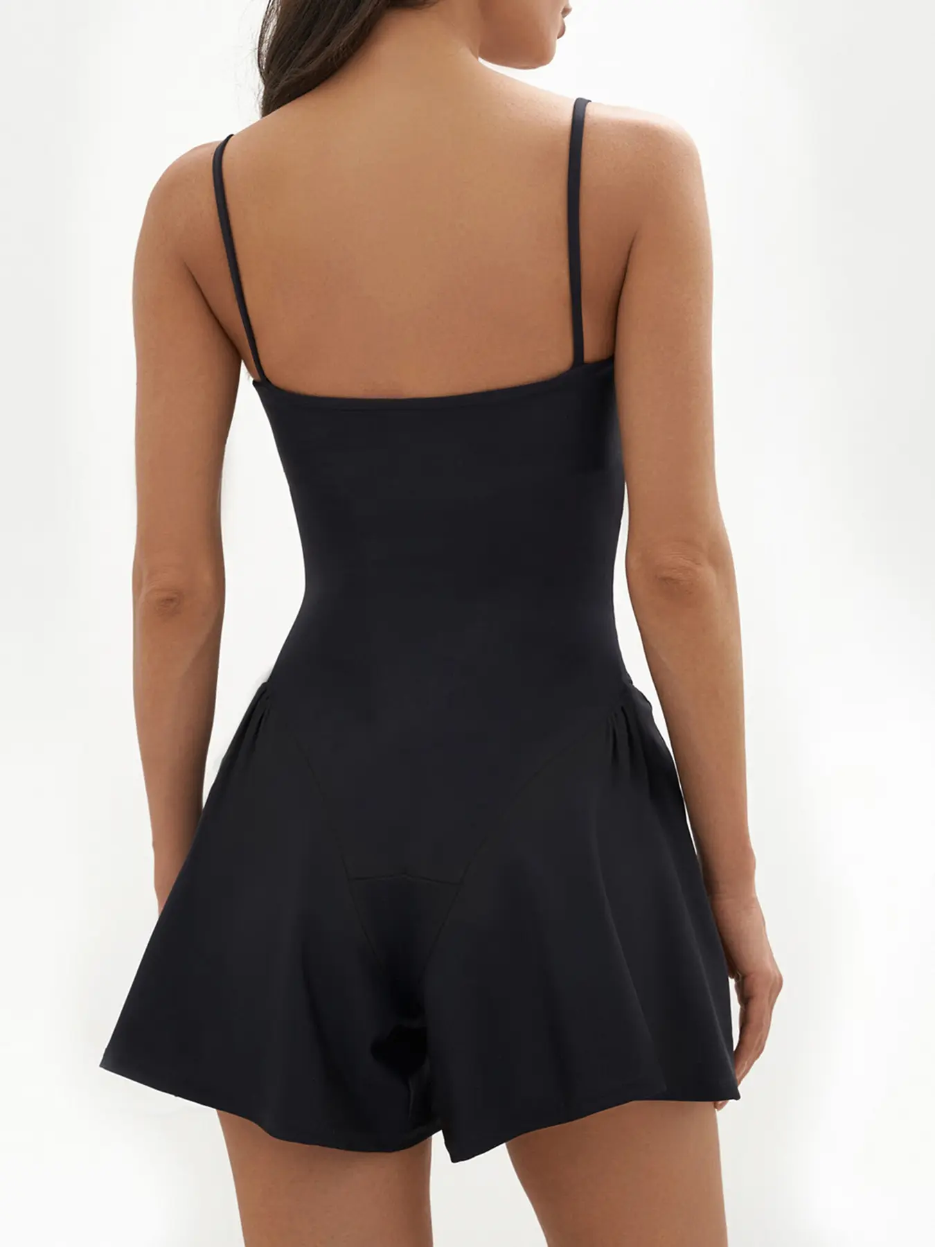 Rockmore Sexy Jumpsuit Shorts Women Sports Style Spaghetti Strap Overalls Fashion Causal A-line Wide Leg Pants Playsuits Summer