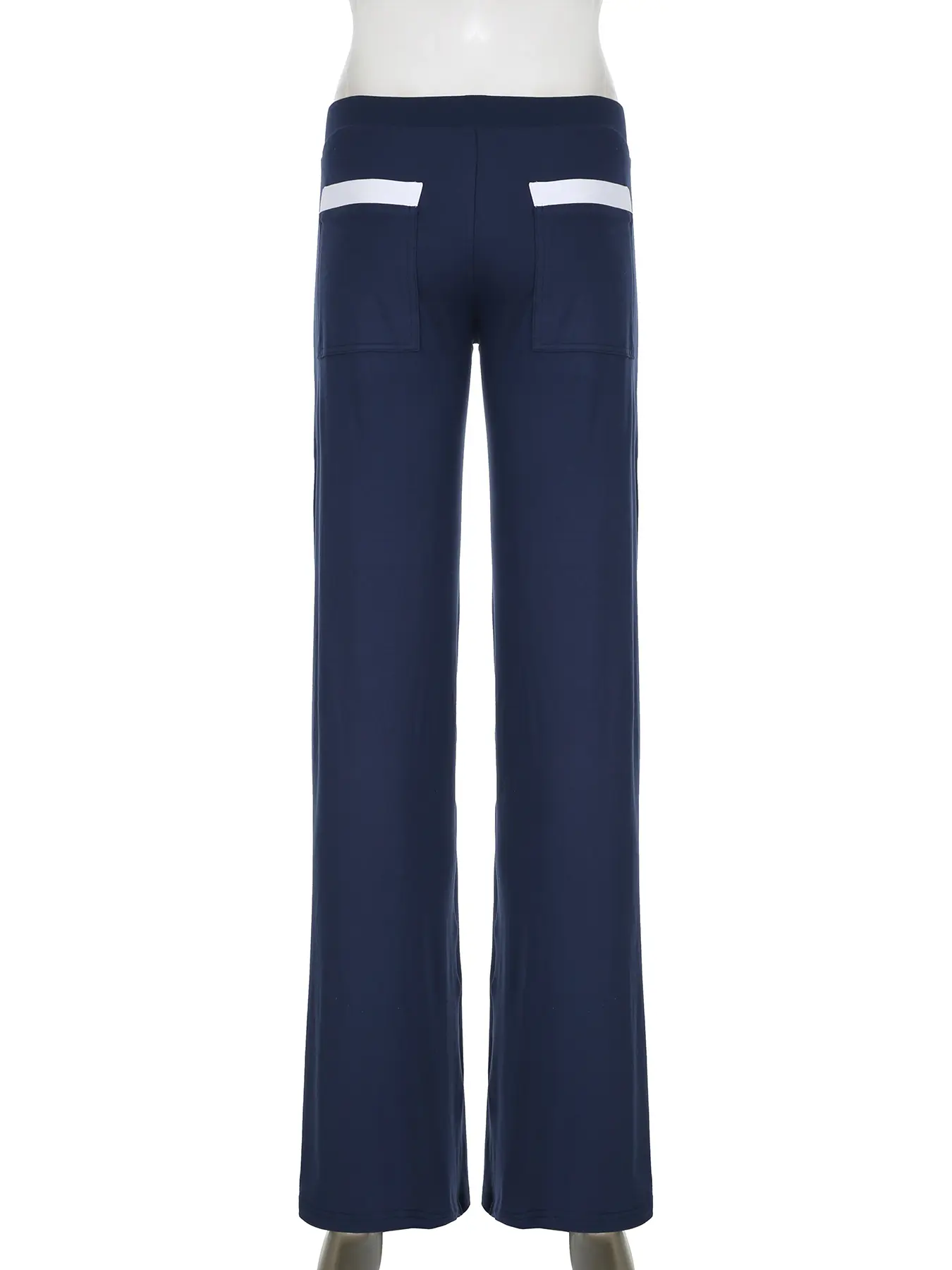 Rockmore Fashion Solid Skinny Flare Pant Harajuku Casual Solid Low Rise Trousers Women Basic Slim Sweatpants Y2k Streetwear Pant
