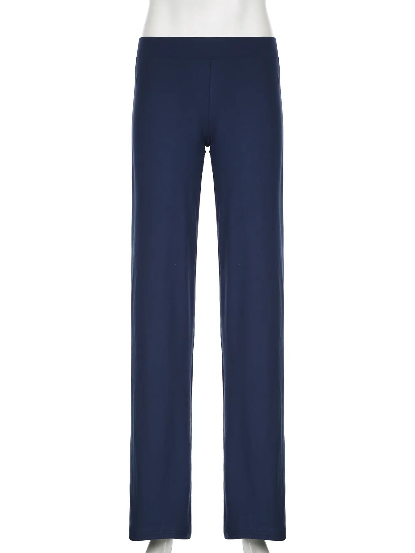 Rockmore Fashion Solid Skinny Flare Pant Harajuku Casual Solid Low Rise Trousers Women Basic Slim Sweatpants Y2k Streetwear Pant