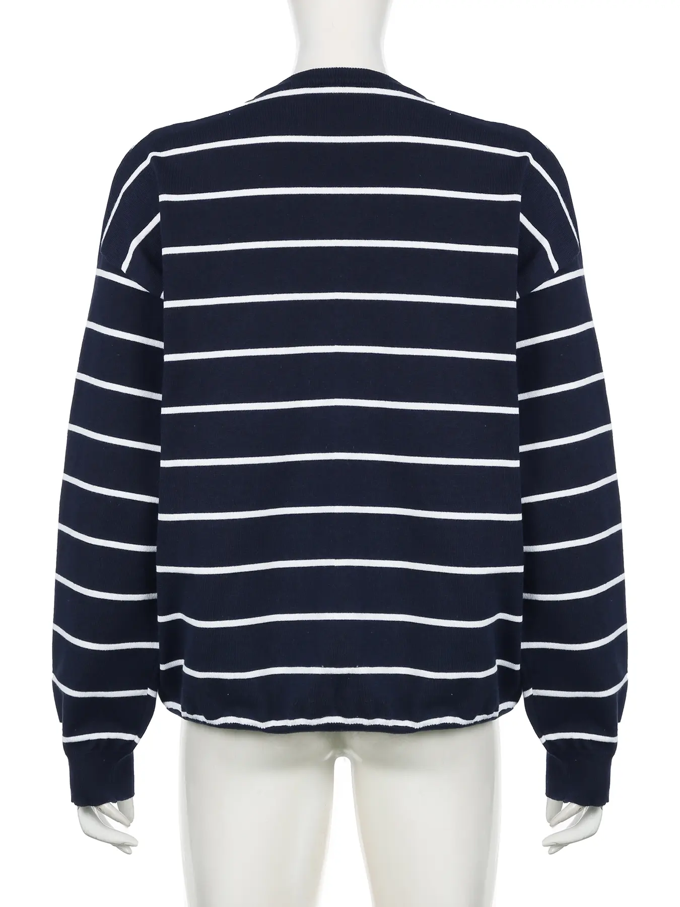 Rockmore Striped Long Sleeve Sweater for Women All-match O-neck Casual Base Top Korean Chic Tees Harajuku Y2k Clothes Streetwear