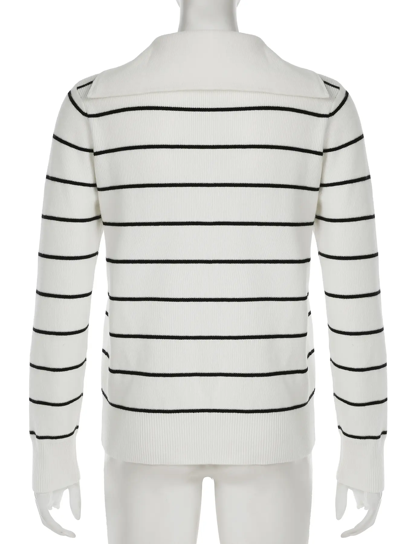 Rockmore Y2k Hooded Striped Sweater Casual Daily Loose Long Sleeve Tops Harajuku Women's Pullovers Fashion Autumn Winter Clothes