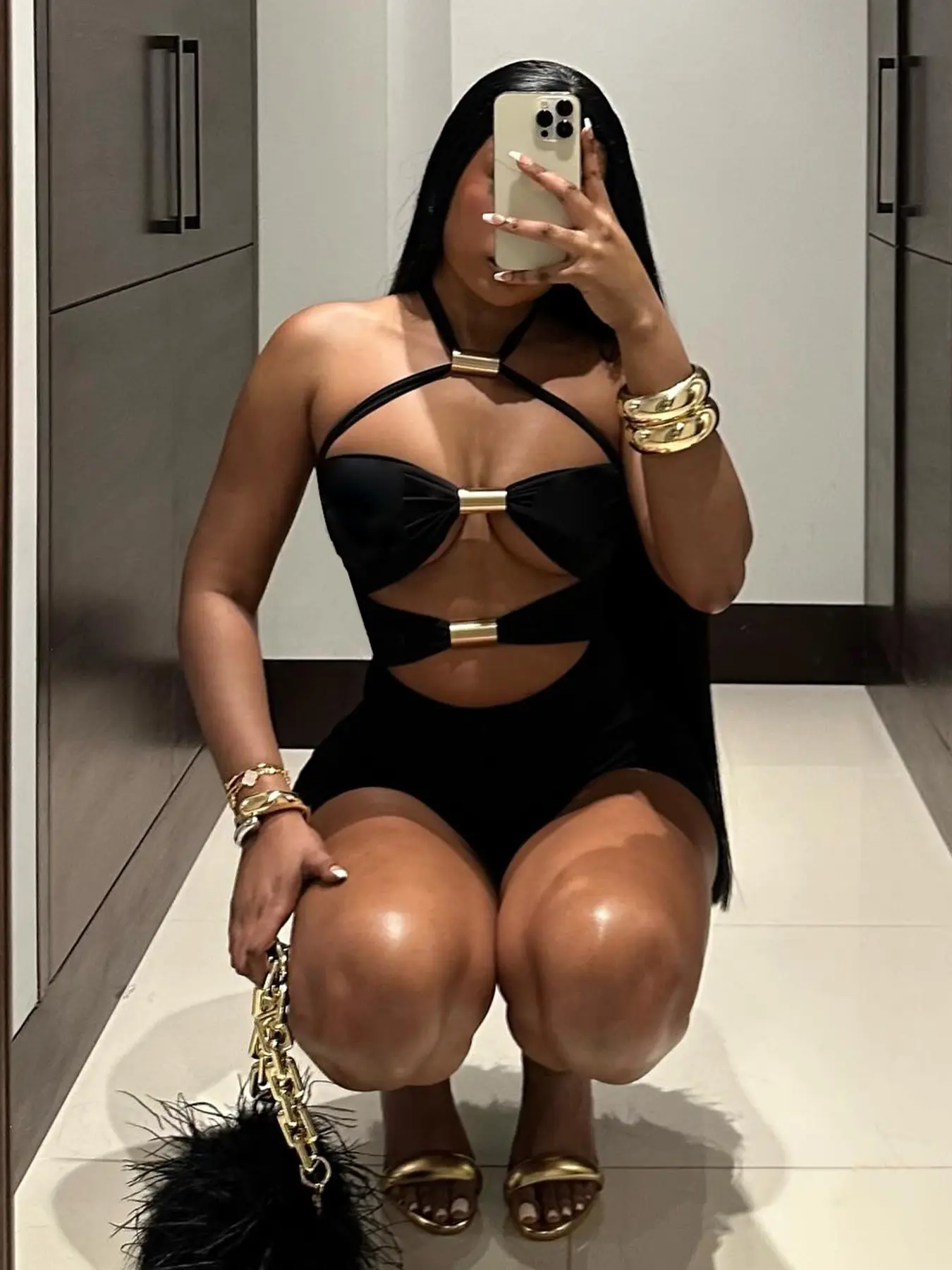 Rockmore Hollow Out Metal Ring Sexy Vacation Jumpsuit Streetwear Playsuit Mujer One Piece Bodysuit Women Fashion Romper Y2K