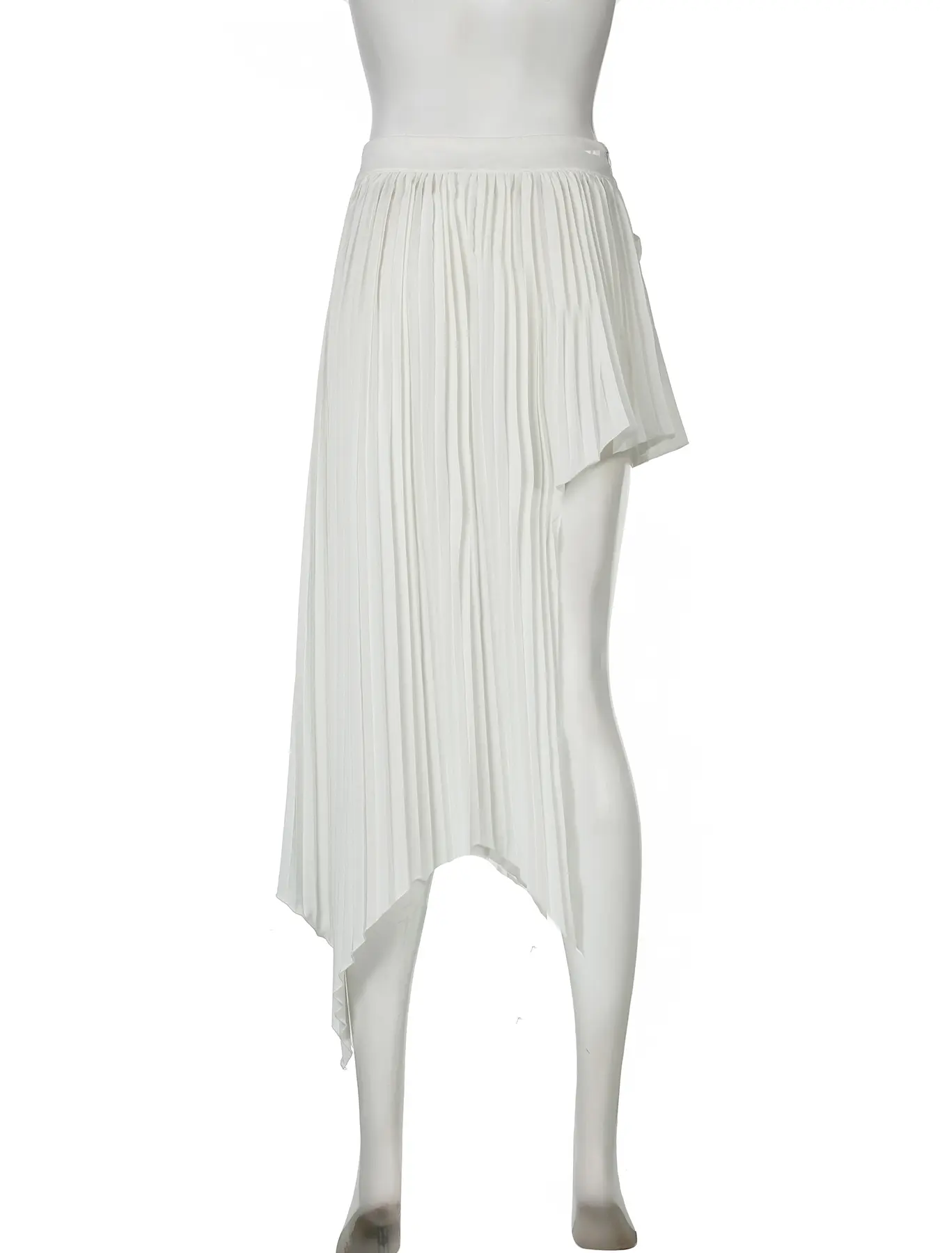 Rockmore Beach Vacation Irregular White Skirt Women Vintage Sexy Party Summer Long Skirt Y2k Streetwear Elegant Clothes Coquette