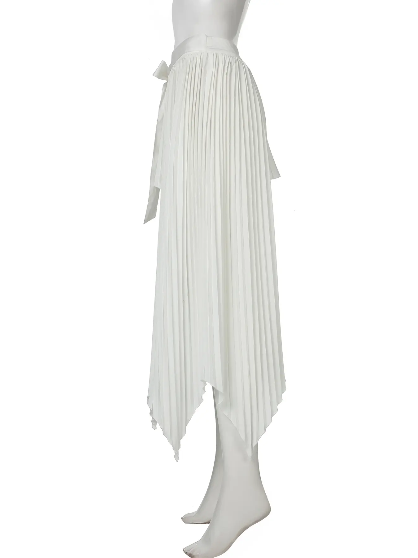 Rockmore Beach Vacation Irregular White Skirt Women Vintage Sexy Party Summer Long Skirt Y2k Streetwear Elegant Clothes Coquette