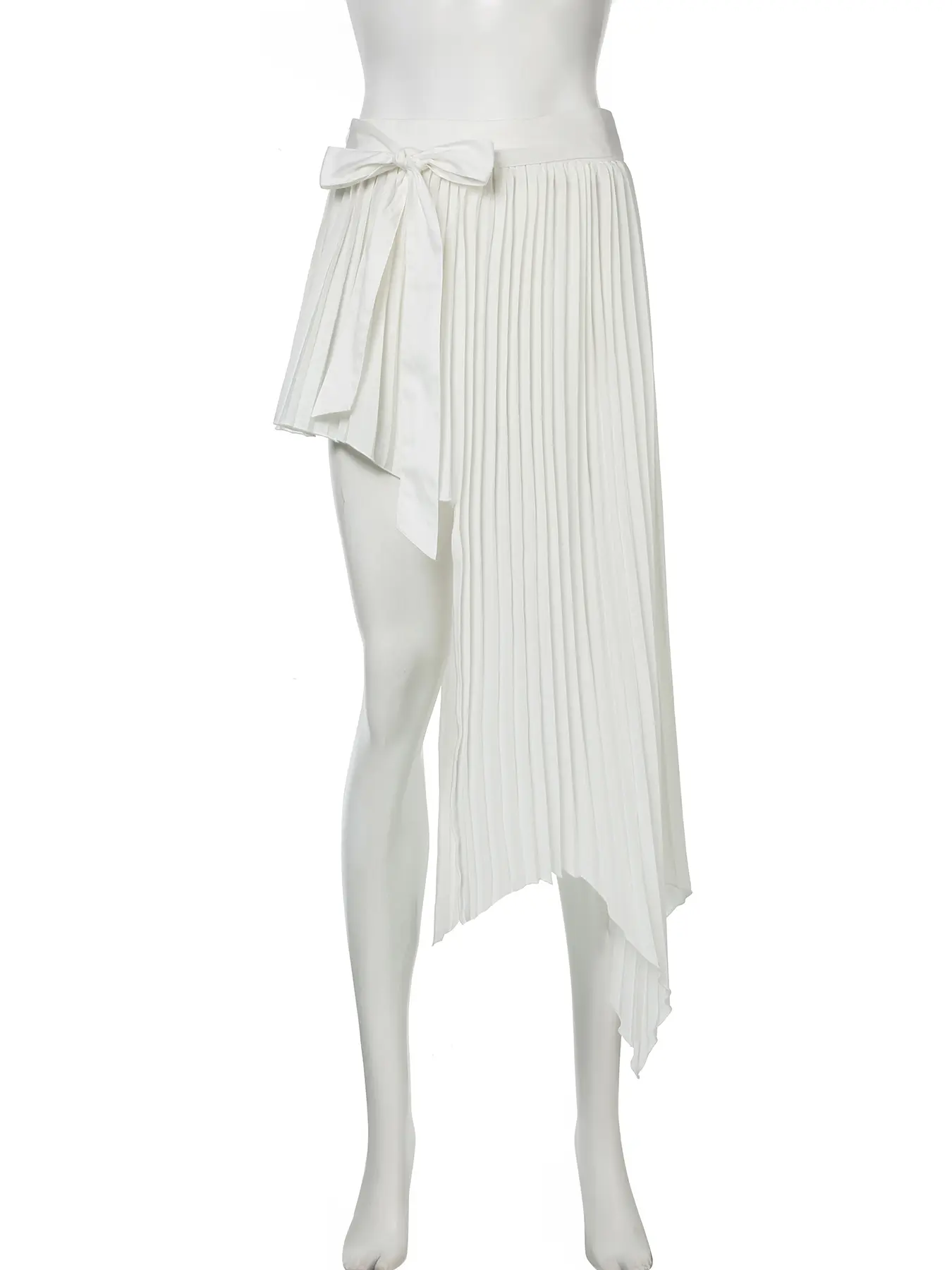 Rockmore Beach Vacation Irregular White Skirt Women Vintage Sexy Party Summer Long Skirt Y2k Streetwear Elegant Clothes Coquette