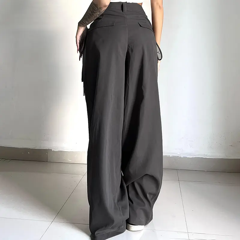Rockmore Harajuku Baggy Trousers Chic High Waist Wide Leg Sweatpants Streetwear Y2K Boyfriend Cargo Pants Korean Casual Women