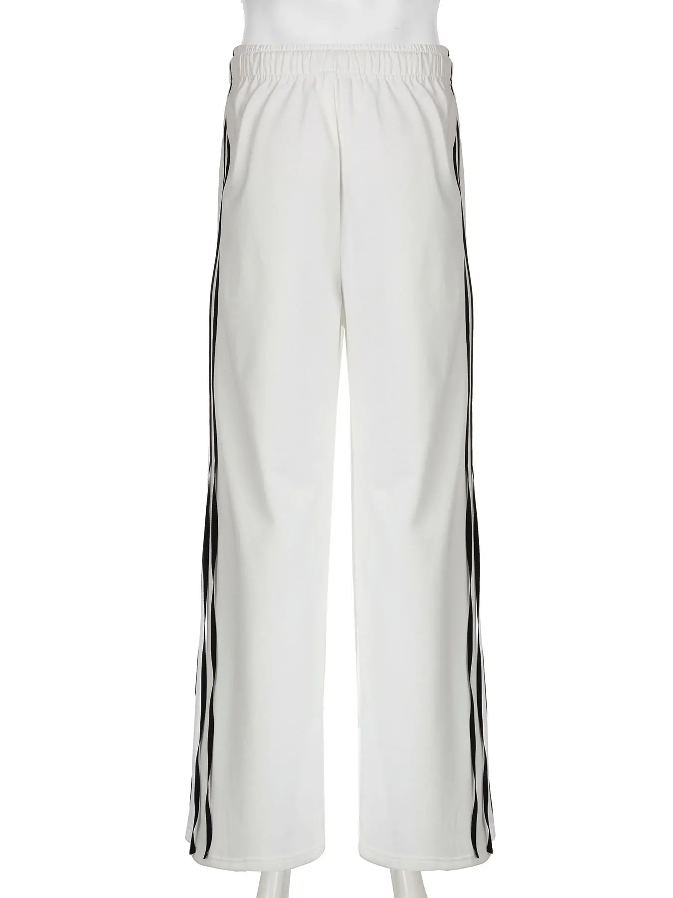 Rockmore Streetwear Stripe Patchwork Sweatpants Y2K Chic Harajuku Vintage Wide Leg Pants Fashion Female Casual Hip Hop Trousers