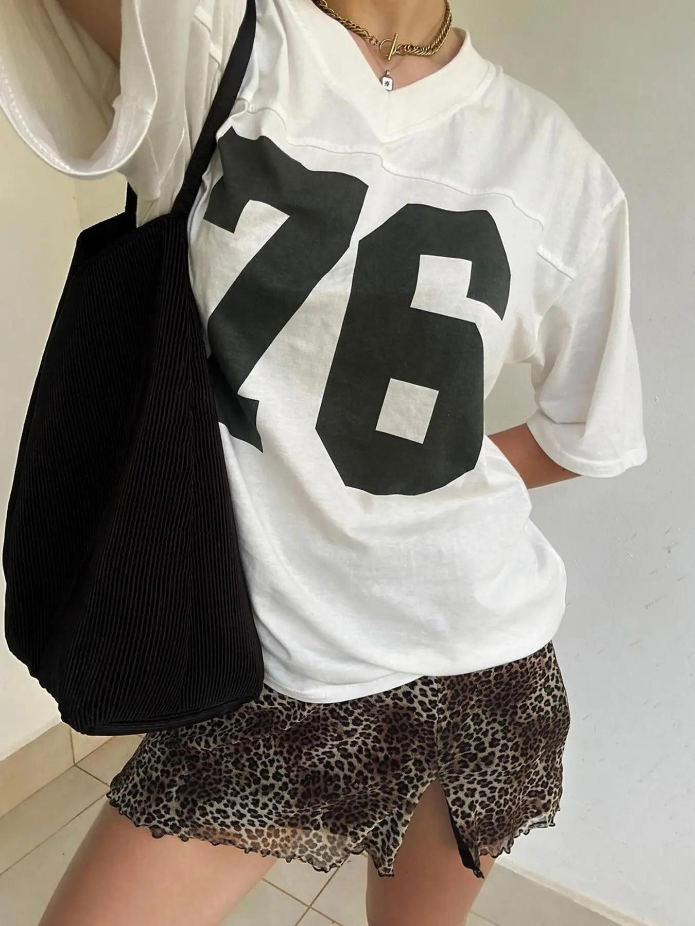 Rockmore Digital Print Loose Casual T-Shirt Women Harajuku Casual Top Hip Hop Streetwear Tee Shirt Femme Korea Fashion Clothing