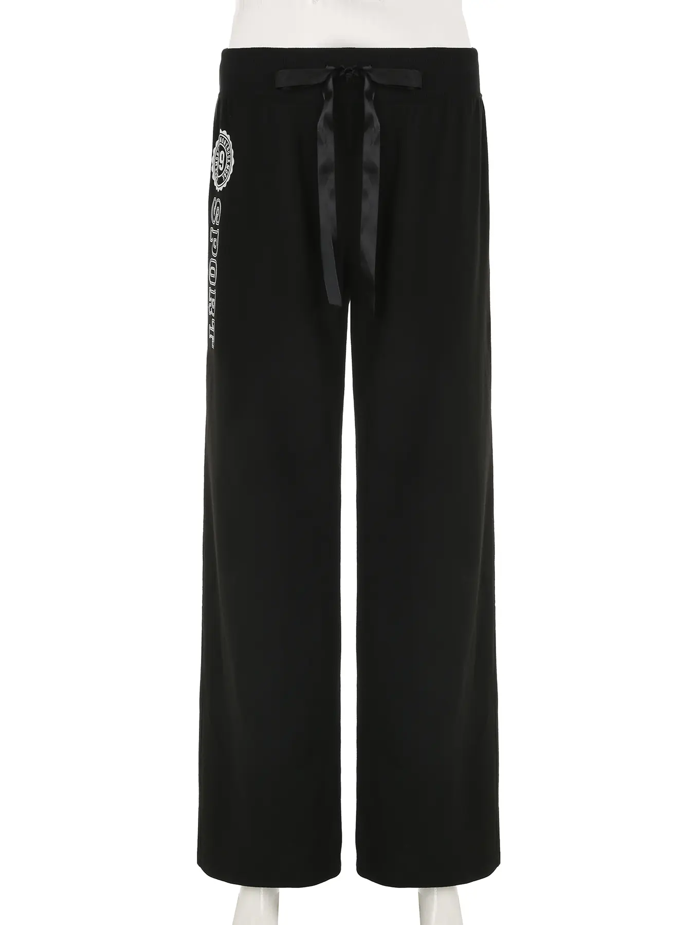 Rockmore Casual Knitted Print Pants Women Full Length Basic Streetwear Sweatpants All-match Trousers Autumn Y2k Clothes Harajuku