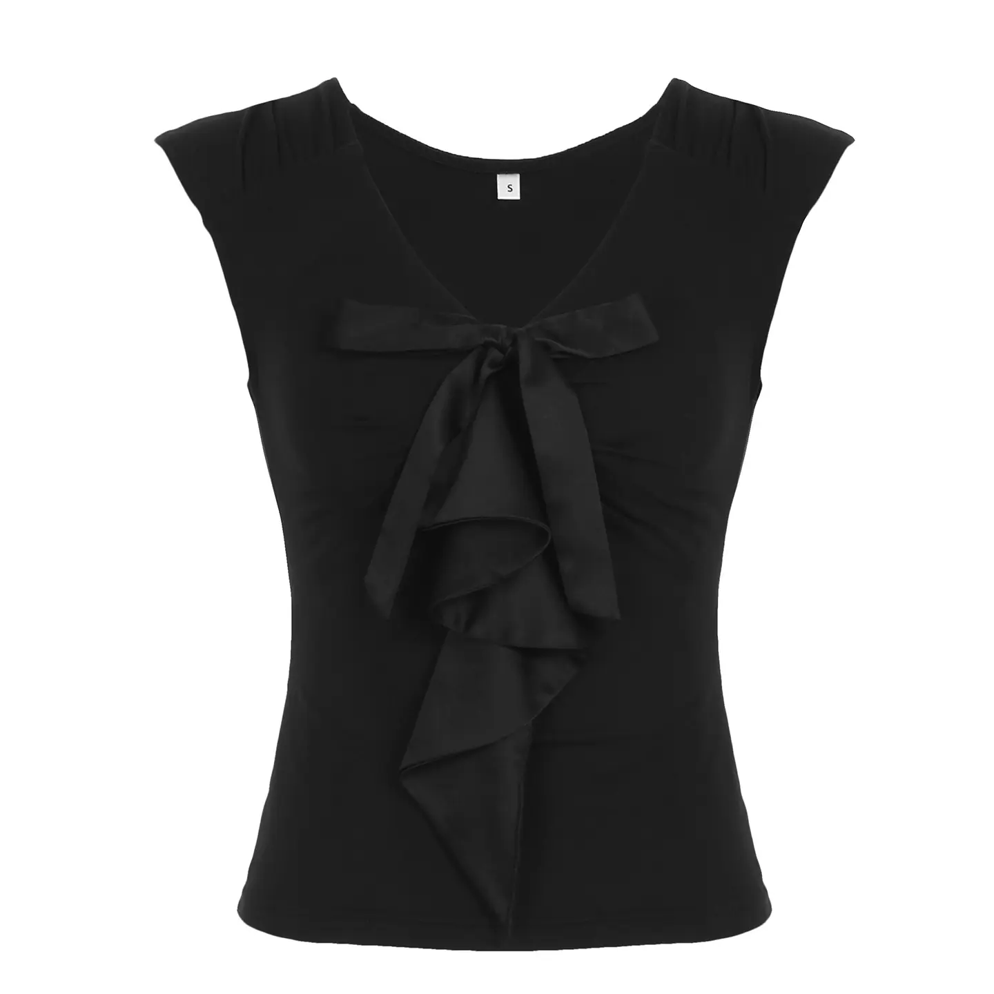 Rockmore Solid Bow Lace-up V Neck Short Sleeve Tops Casual Korean Y2K Sweetheart Coquette Slim T-shirt Summer Base Tee Shirts