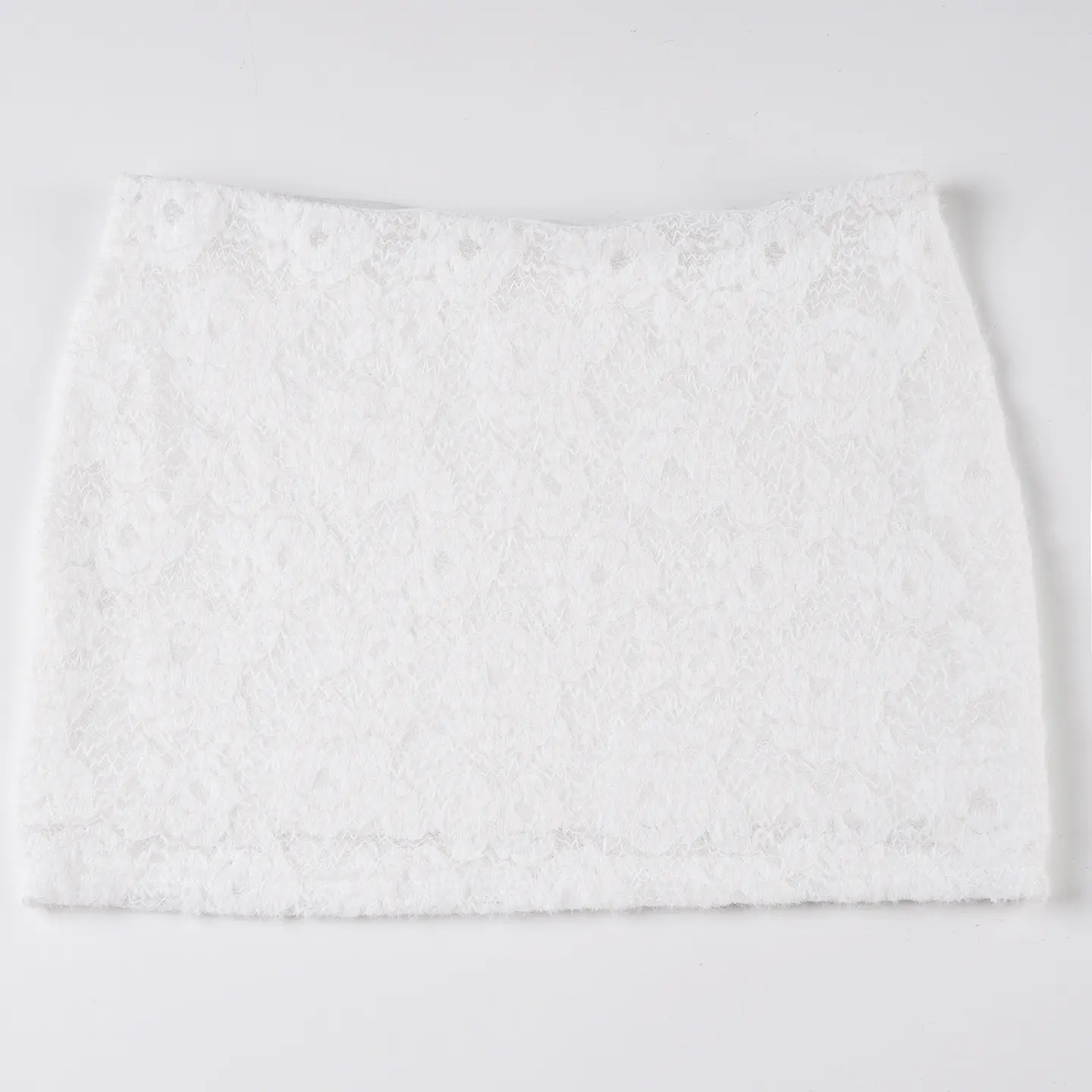 Rockmore Coquette Solid White Bodycon Mini Skirt Sexy Slim Low Waist Cotton Short Skirts Women 2025 Summer Streetwear Bottoms