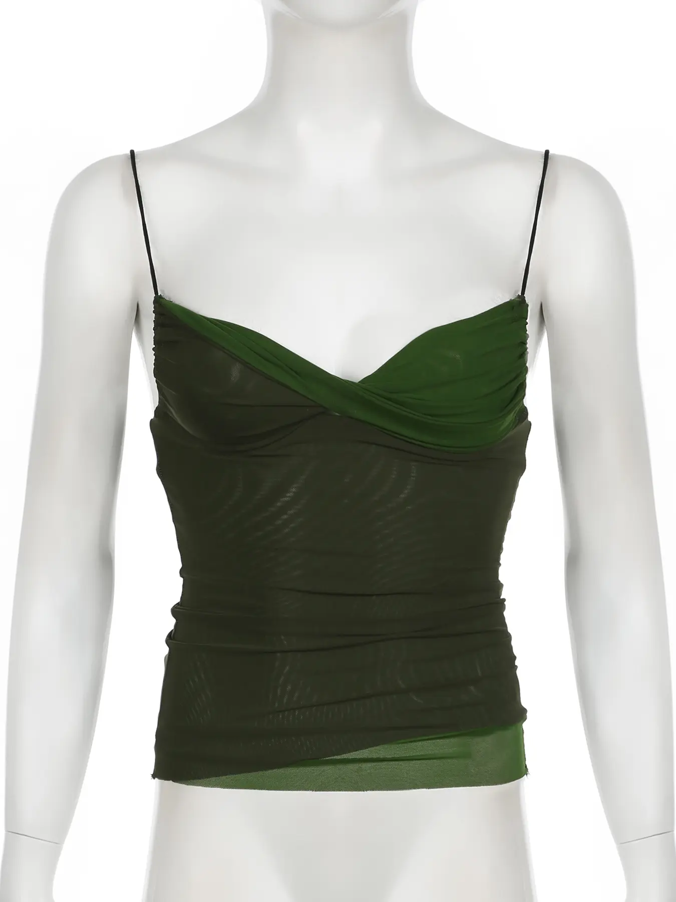 Rockmore Retro Green Small Fresh Slim Sexy Crop Vest Coquette Casual Camisole Fashion Clothes Y2k Streetwear Summer Sexy Tops