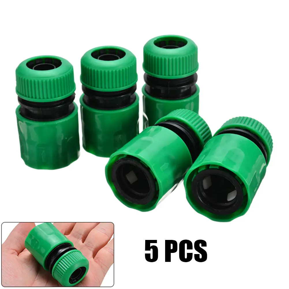 Connector Garden Hose Connector Adaptor Fitting Garden Hose Connector Pipe Connector Quick Connect Watering Pipe 5x Connector