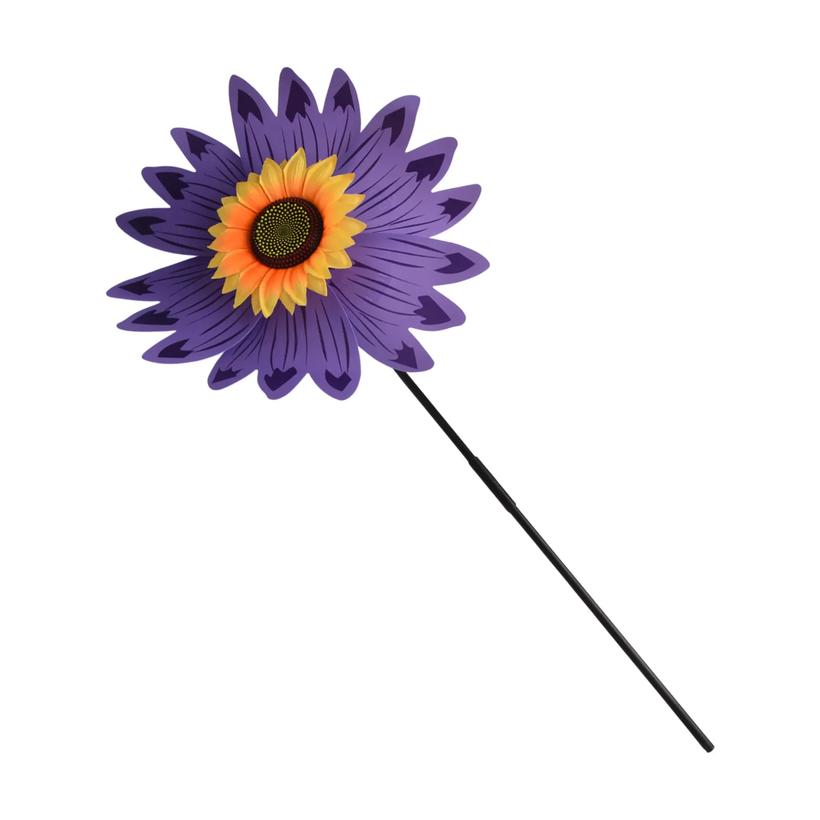Interest Pinwheel Windmill Party 36 * 72cm Colorful Double Flower Sunflower Wind Turbine Hand Held Multiple Petals