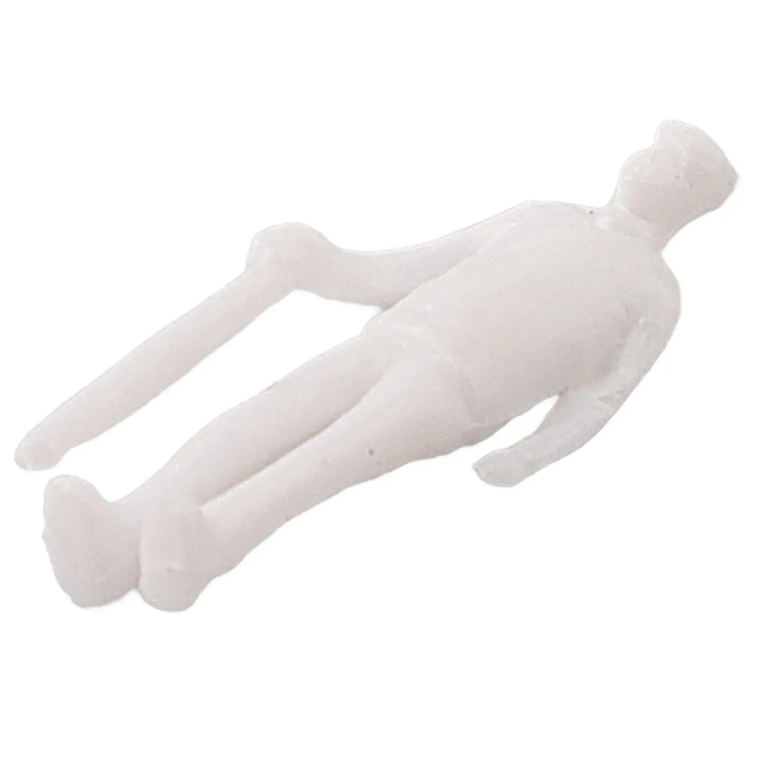 100Pcs Scale Model Miniature White Figures 1:75 Scale Gauge 00 Model Small-scale Railway Unpainted Figures People