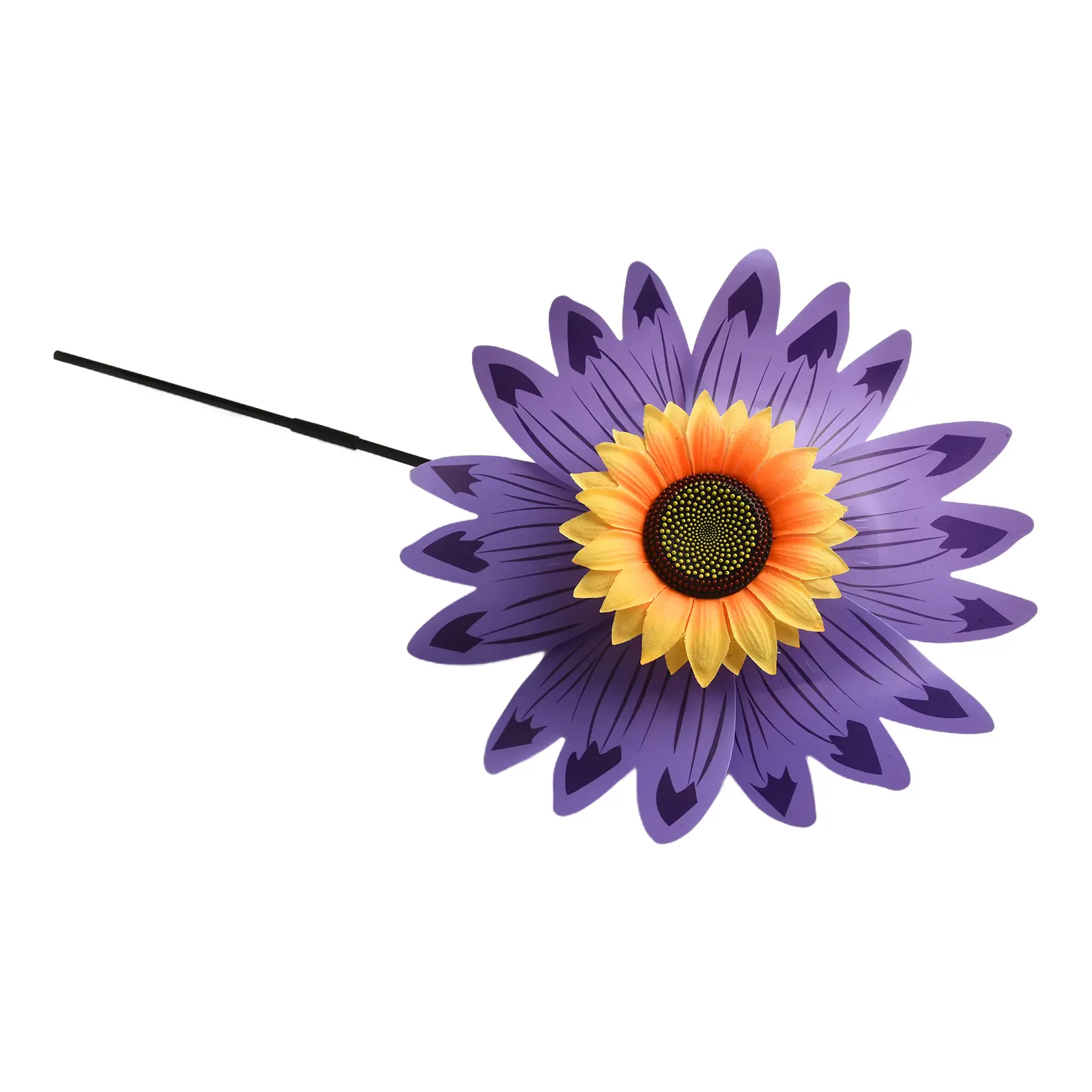 Interest Pinwheel Windmill Party 36 * 72cm Double Flower Outdoor PVC Sunflower Wind Turbine 1pc Multiple Petals