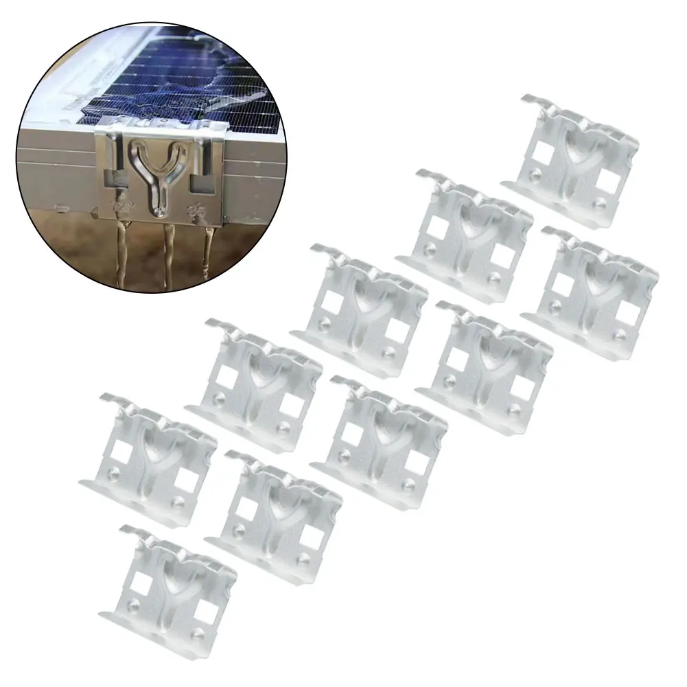 Aluminum Drain Clips Water Drainage Clips Solar Panel Maintenance Efficient Water Drainage Maximizes Solar Efficiency
