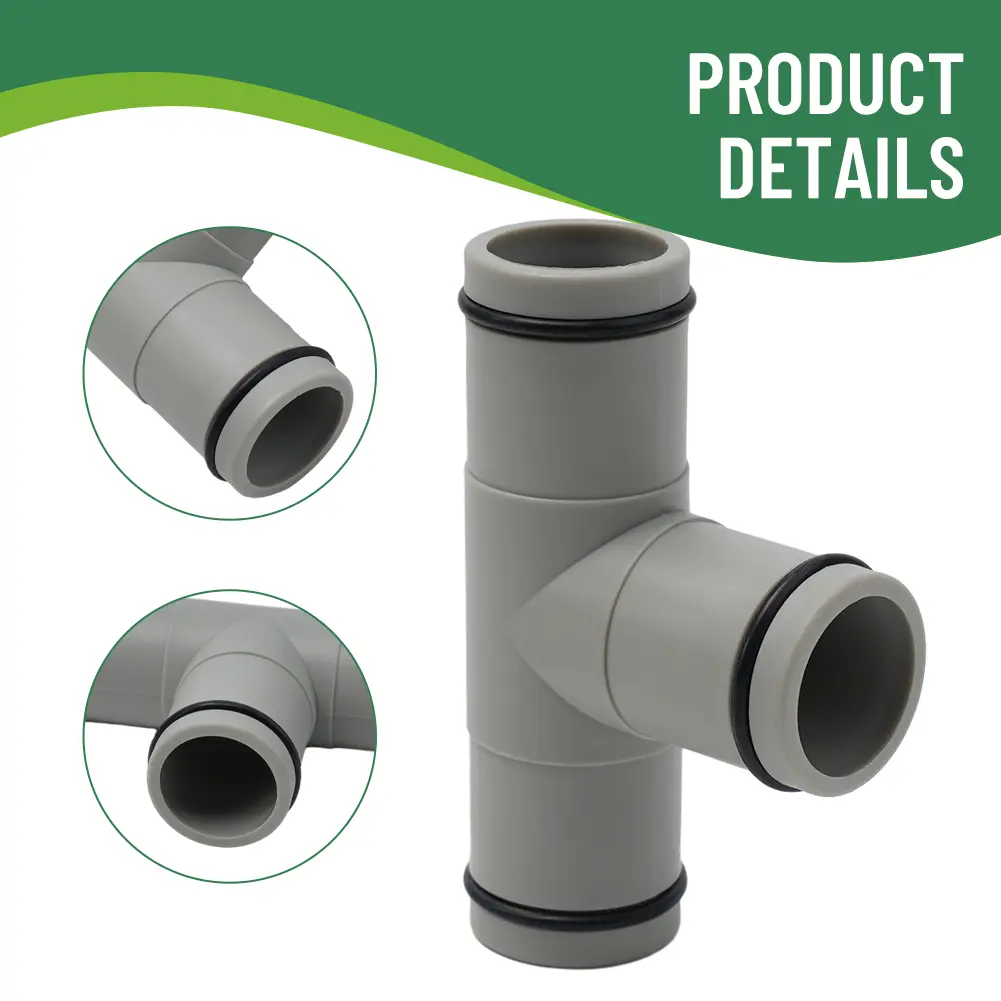 Hose Extension Adapter 1.25\\\" Diameter Hose Adapter Hose Connector 1.25in Tee T-joint UV Resistance Hose Adapter