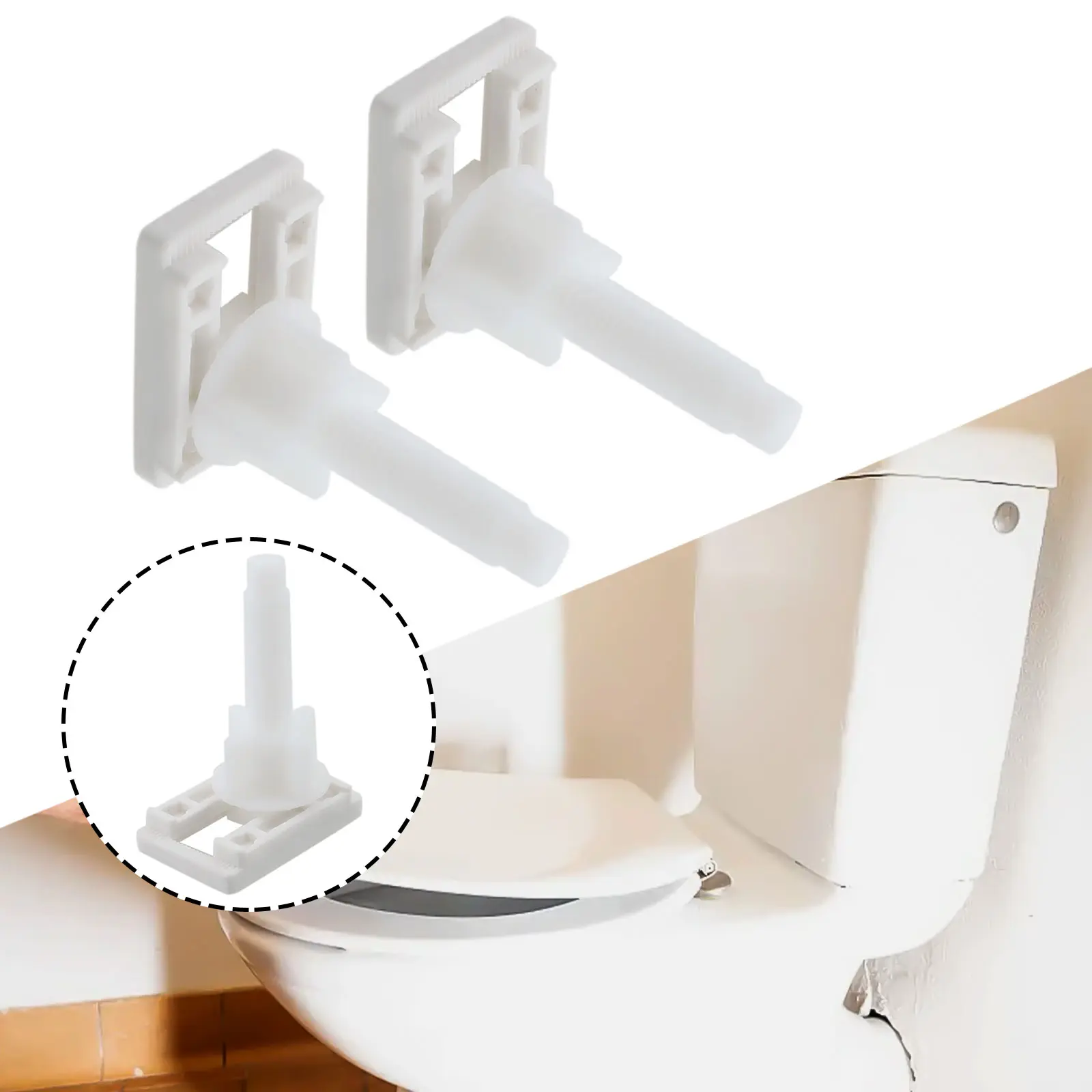 Home Improvement Toilet Parts Fixtures Toilet Hinge Screws Toilet Lid Hinge Screw Plastic Toilet Lid Hinge Screw Top AccessorieL