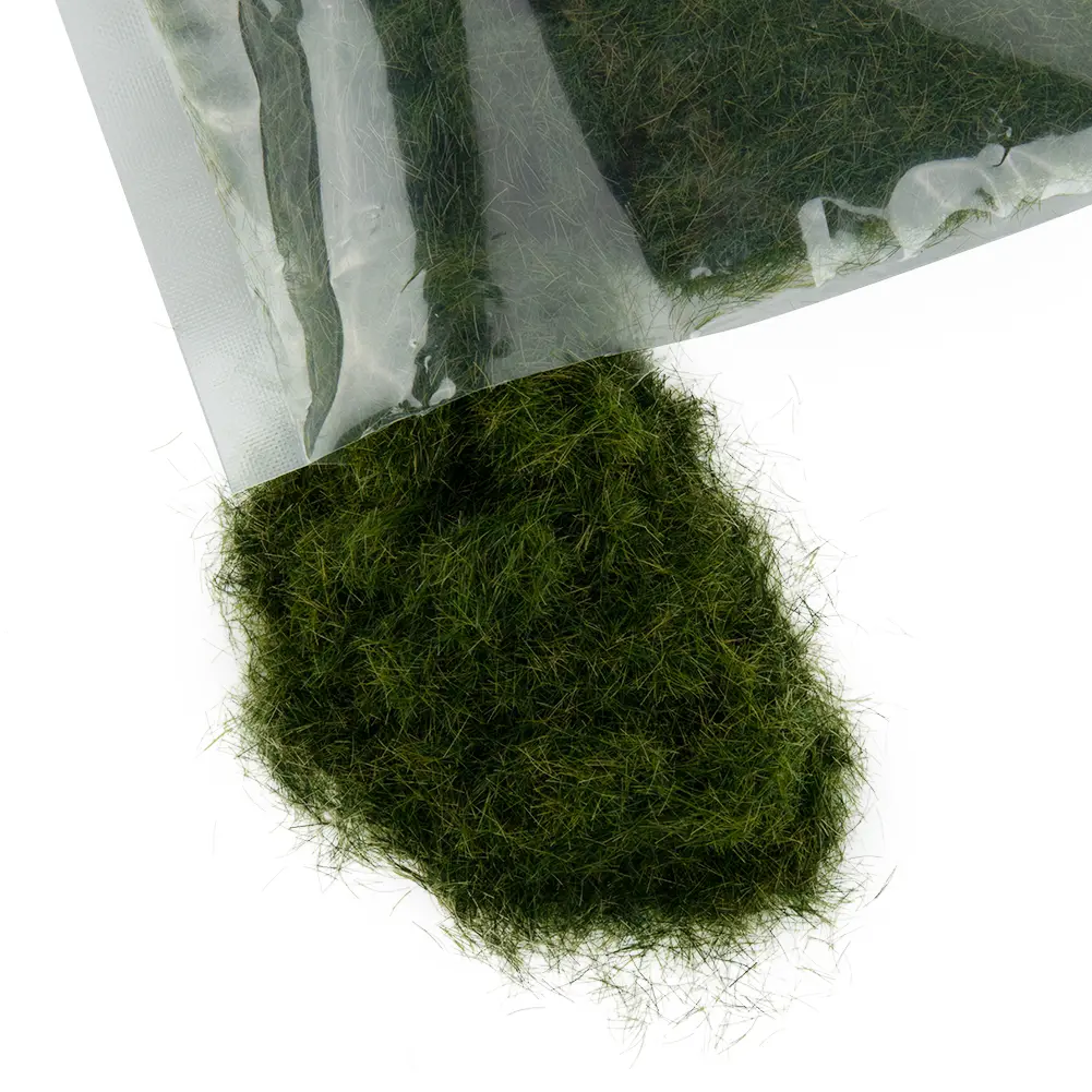 Brand New Lake Natural Vegetation Grass Powder Lawn Lawn Layout Model Nylon Outdoor Railway Roadways Scenery Train