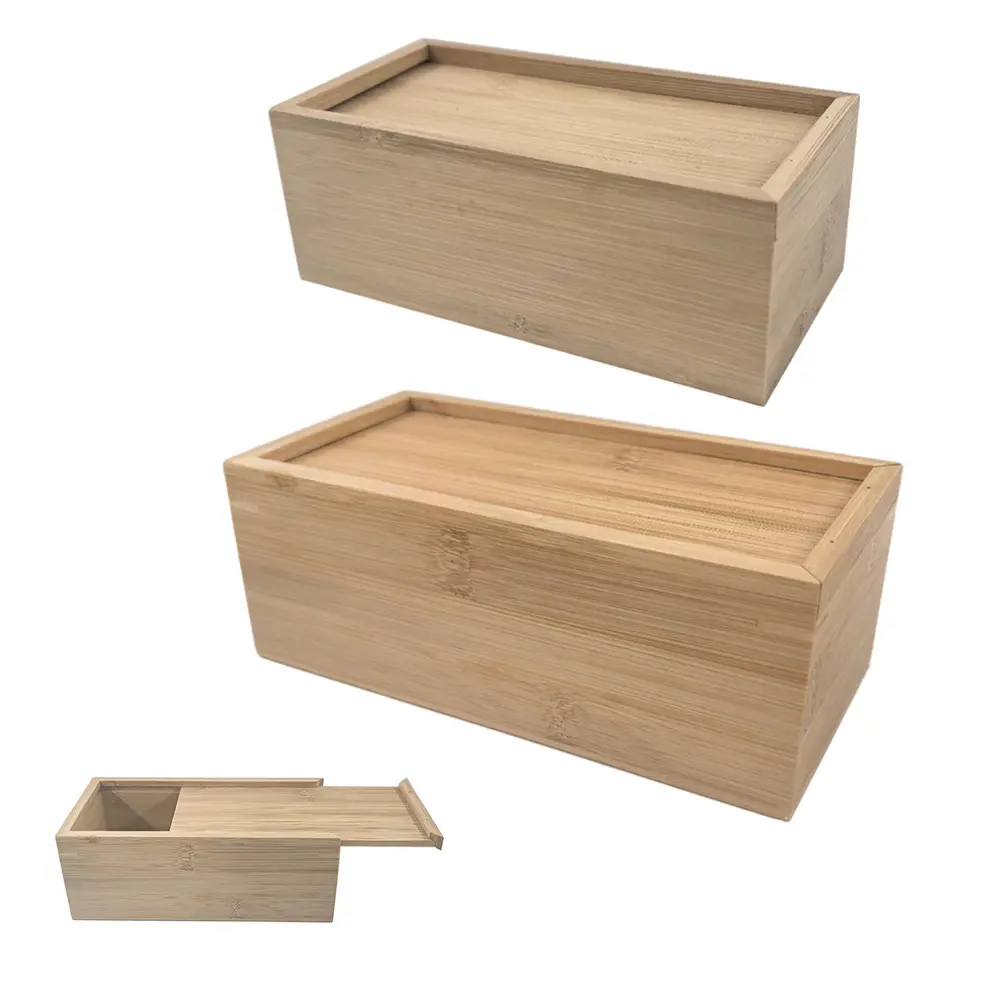 Decorative Wooden Box Cosmetic Organizer Light Wood Craftsmanship Simple Design For Cosmetics Decorative Craft Storage Box
