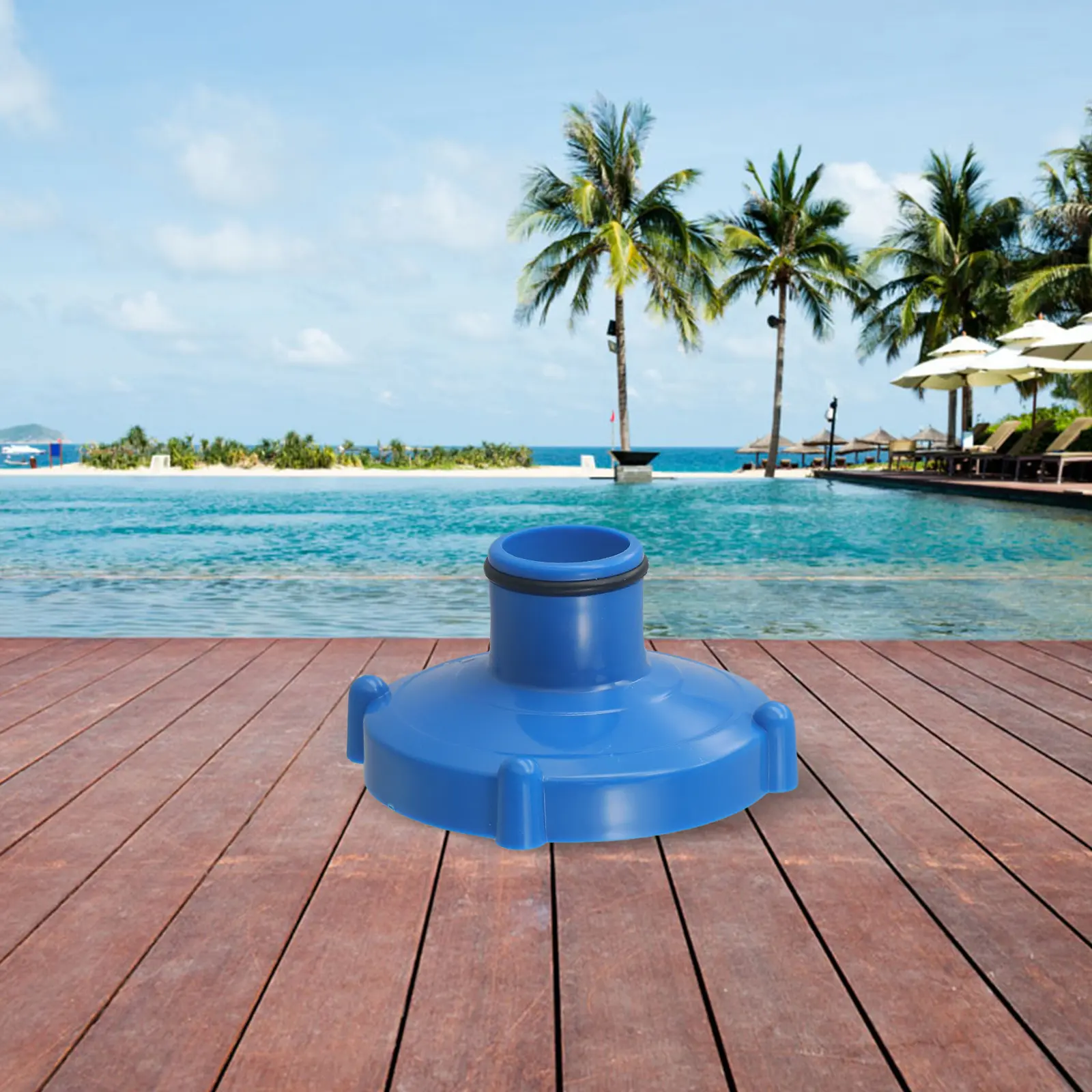 For Filtration System Pool Suction Adapter Pool Hose Adapter Pool Cleaning Blue Sturdy Material Easy Installation