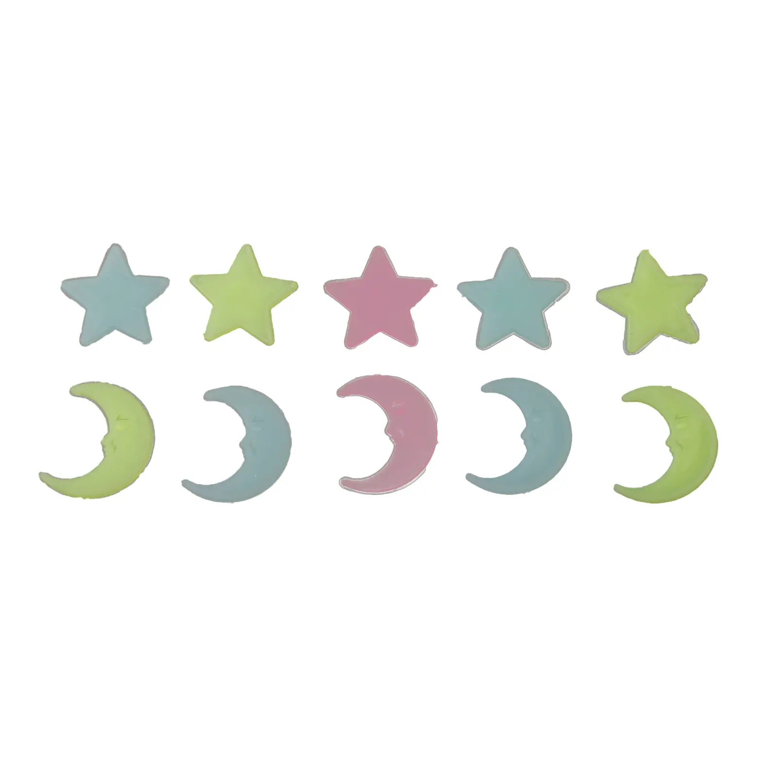 100PC Stickers Fun 100PCS Glow In The Dark 100Pcs 100Pcs Pack Living Luminous Moon Fluorescent Moons 100pcs Night