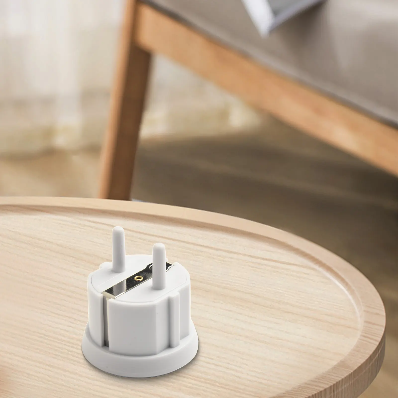 Compact Grounding Solution Grounding Socket Personal Use Home Office 5cm White Long-lasting Grounding Socket Performance