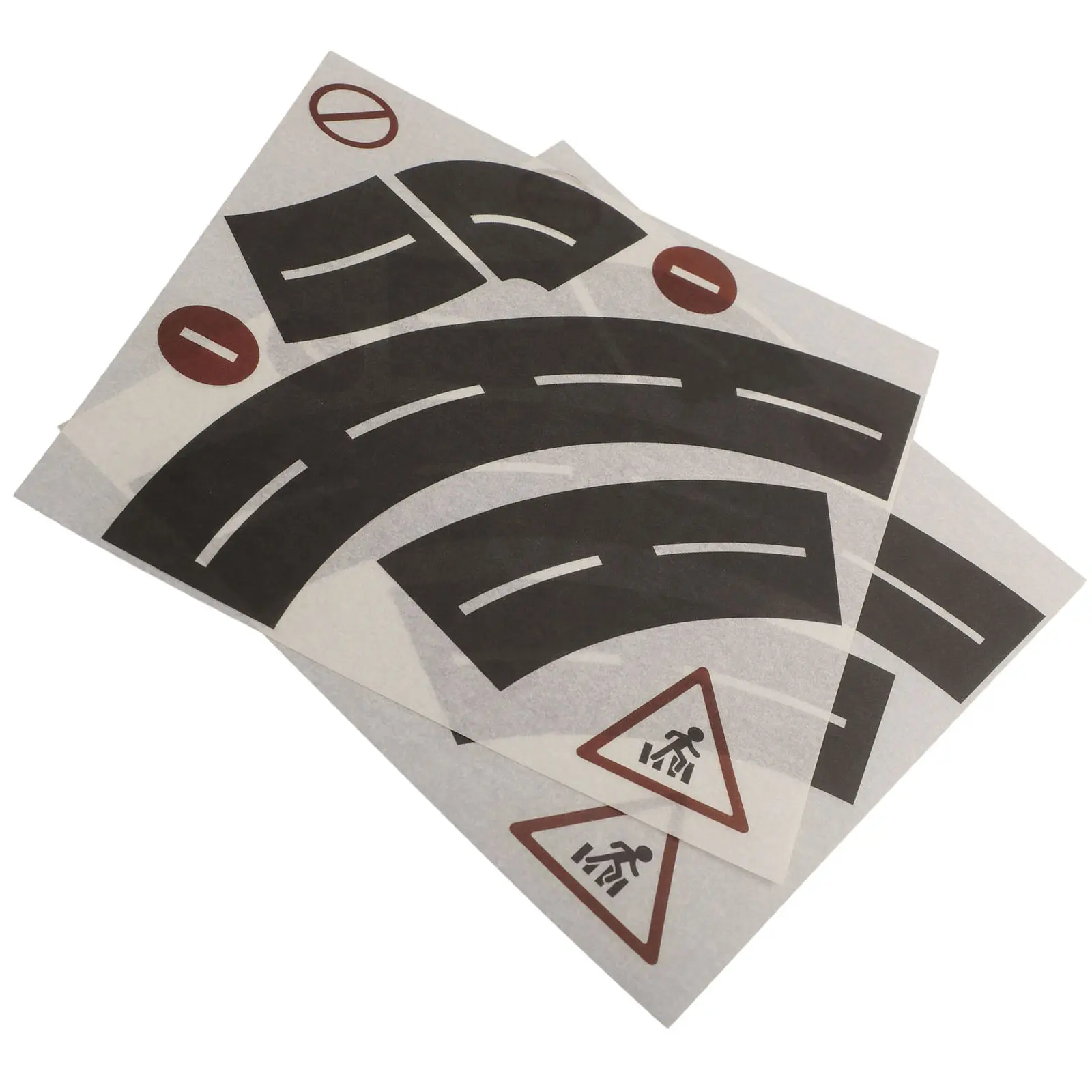 Toy Track Sticker High Quality Removable Train Track Stickers for Kids Car Toy (Choice of Road Motoway Railway Corners Pattern)
