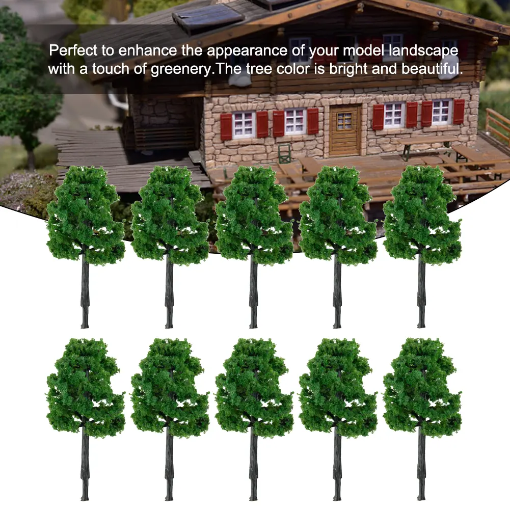 Artificial Model Tree 10pcs 5cm Accessories Artificial Tree Decorate Diorama Layout Model Parts Plastic Scenery