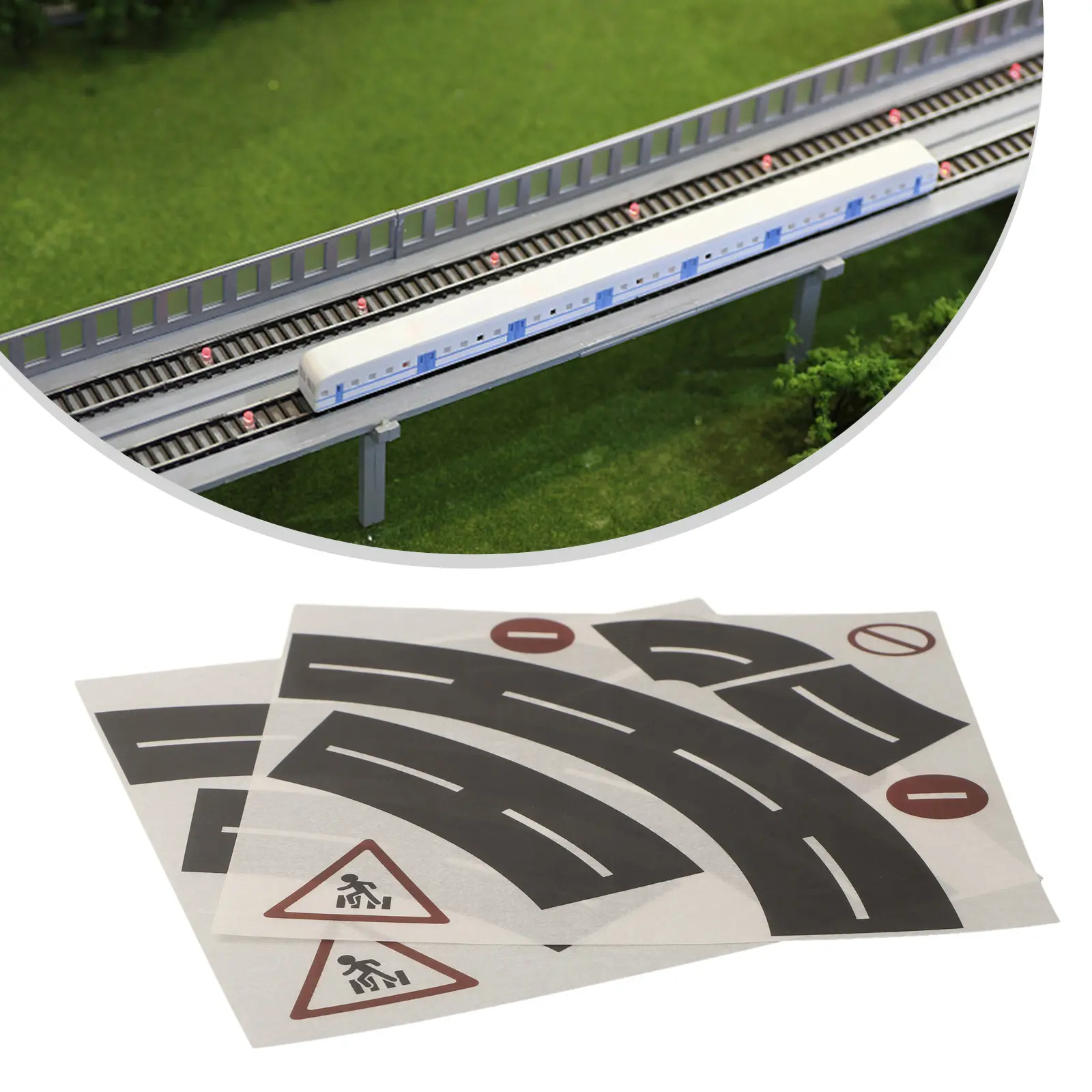 Duct Tape Toy Track Sticker Parking Scene Pattern Railway Removable Roll Car Road Set 18-25g Corners Brand New