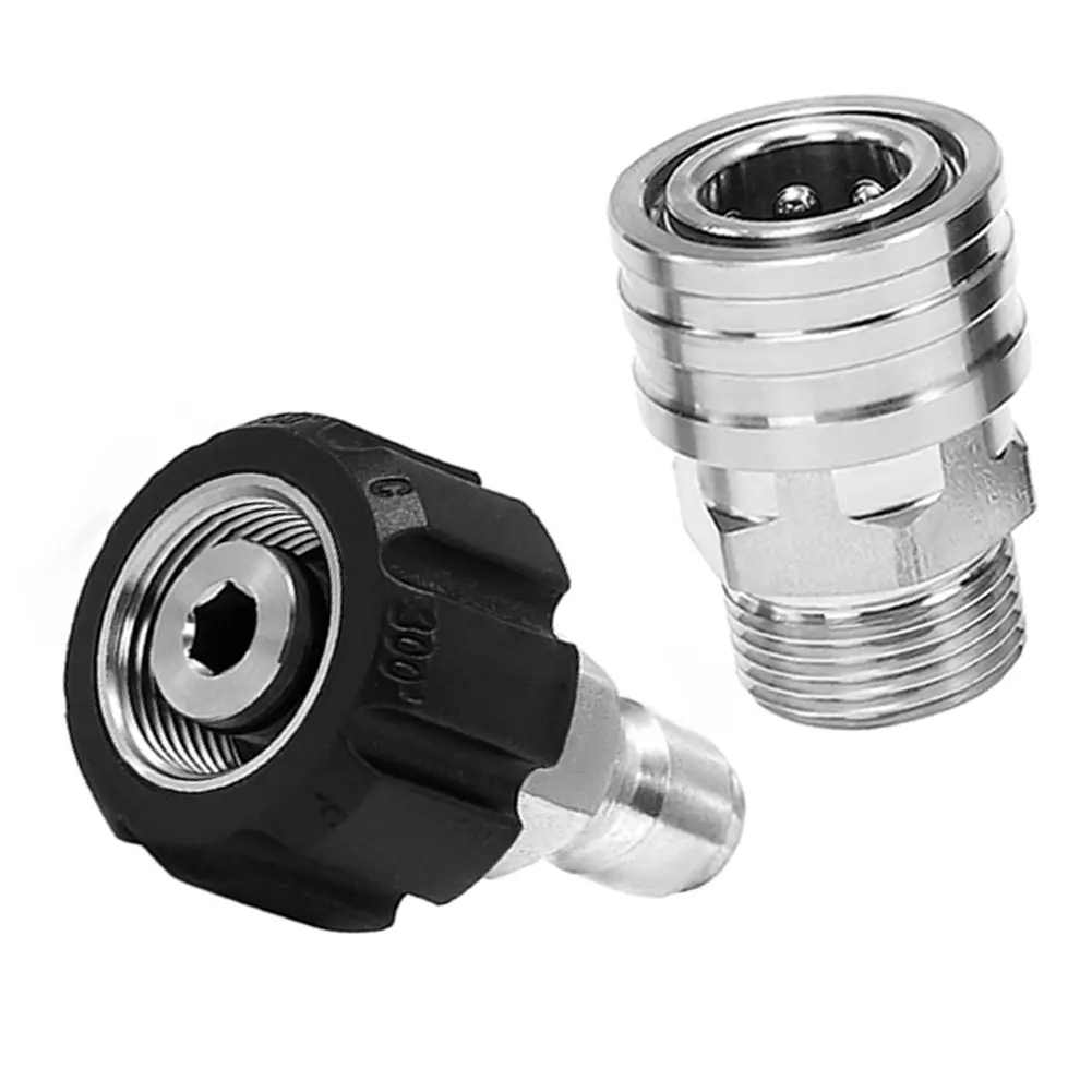 Stainless Steel M22-14 Adapter Kit: Quick Connect For Pressure Washers Home Gardening Hot Selling Products