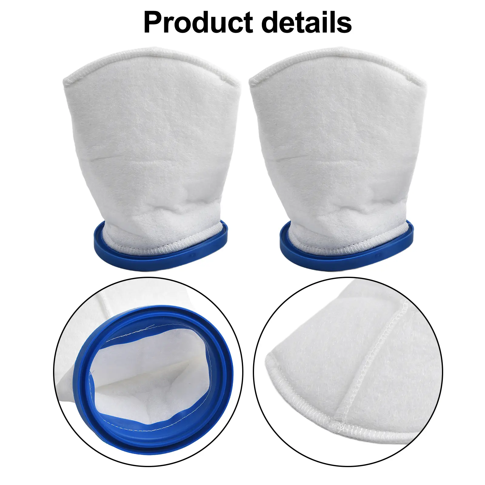 Compatible Pool Filters As Shown Multi-Layer Filter Bags Double Stitching Effective Filtration Innovative Design Pool Cleaning
