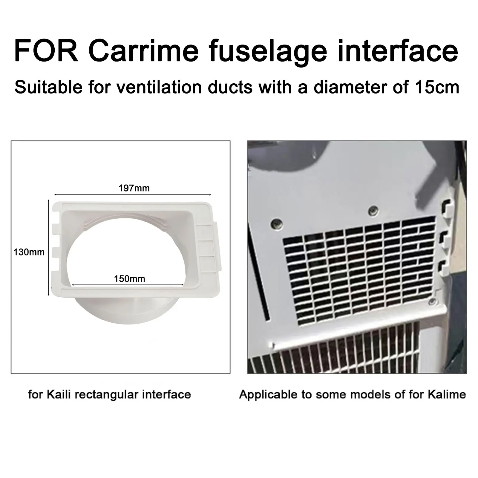 High-Quality Material Connector Exhaust Pipe Mobile Air Conditioner Gray Portable Versatile Efficient Ventilation