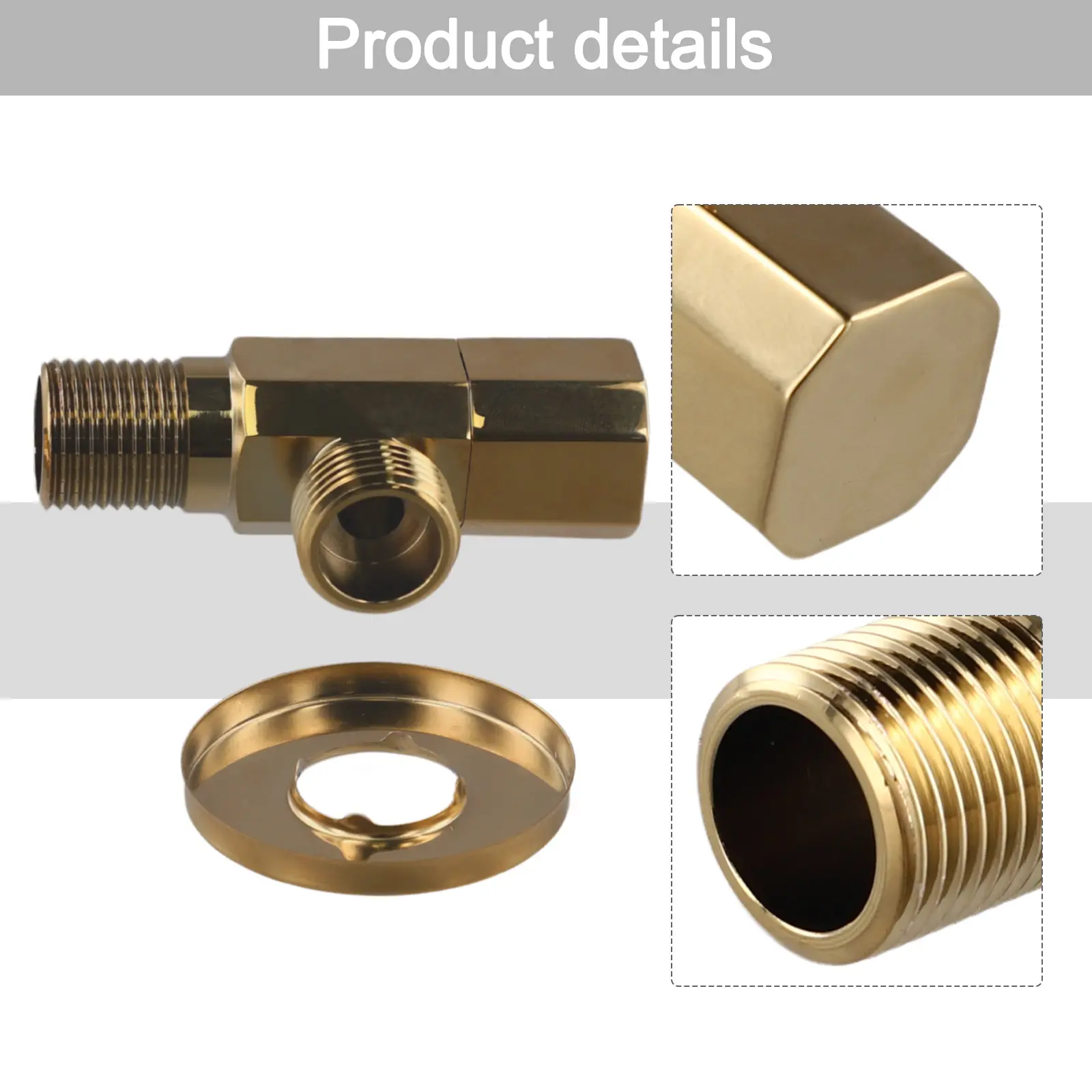 High Quality Brand New Valve Valve Water Easy Installation Handle Angle Stop Valve Water Pipe Thread Thickening Angle Valve