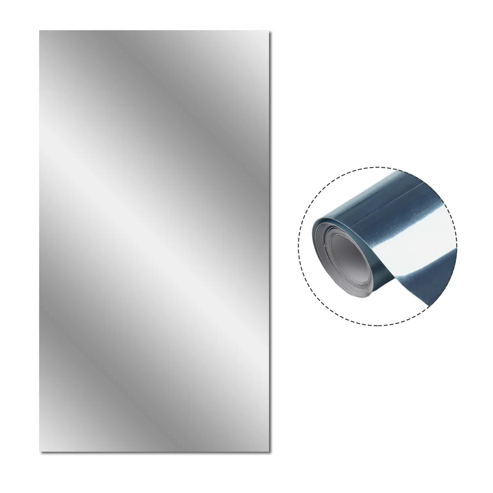 PET Wall Foil Sticker with Reflective for Room Decoration Including Baths Kitchens Gyms and Bedrooms Size 200x60 cm