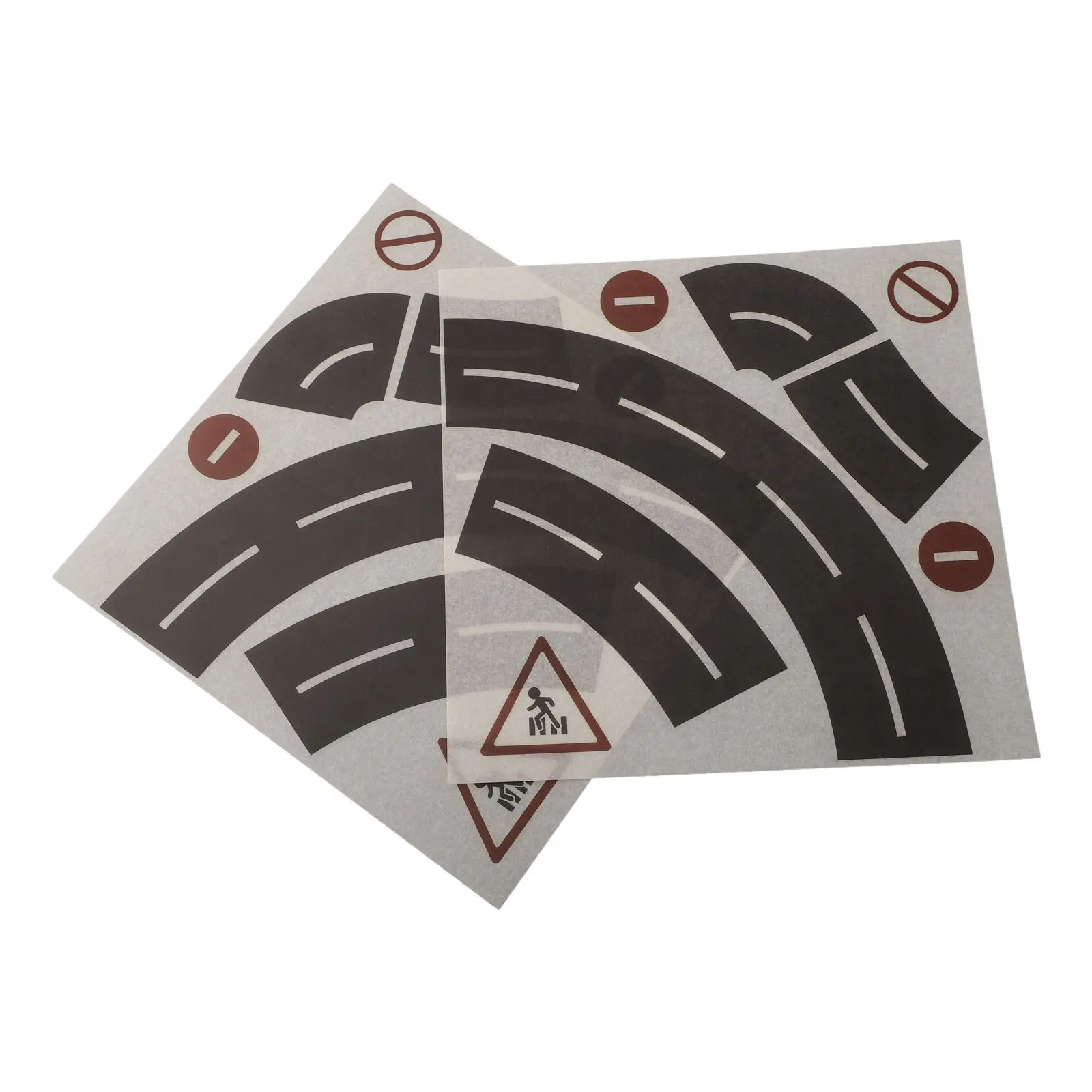 Toy Track Sticker Engaging and Educational Removable Road and Railway Bend Sticker Set for Car Toy Track Scene