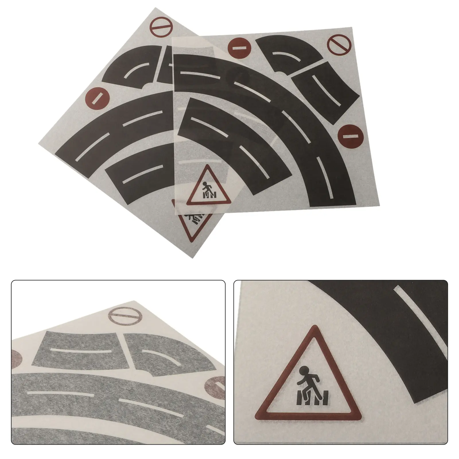 Toy Track Sticker Interactive and Fun Road and Rail Sticker Set for Kids Car Toy with Removable and Recyclable Features