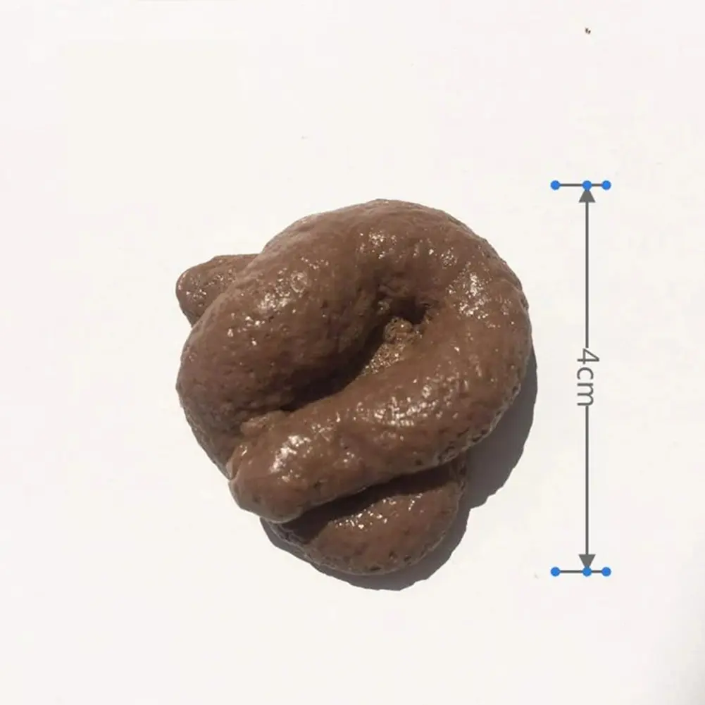 Realistic Fake Poop Regular Artificial EVA Plastic Home Joke Fun Party Supplies Prank Poop Soft Sticky Waste Turd
