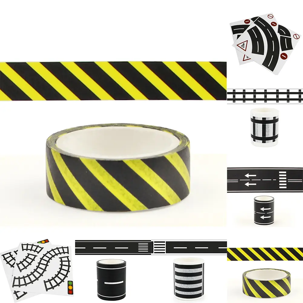 Toy Track Sticker Interactive and Fun Road and Rail Sticker Set for Kids Car Toy with Removable and Recyclable Features
