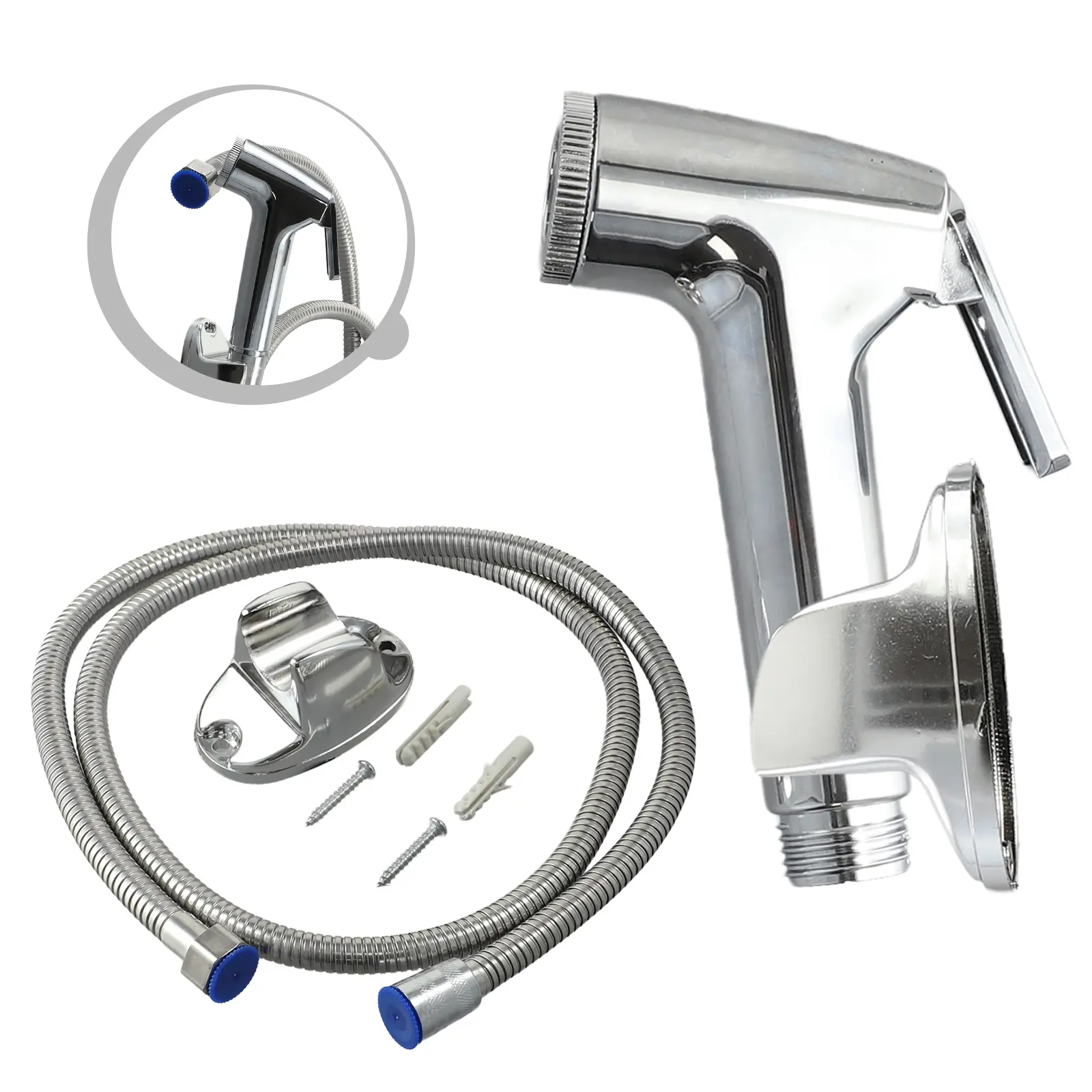Head Shower Head Sprinkler 0.05-1.0Mpa 3 in 1 Bidet Bracket Set Shower Silver Sprayer Stainless Steel Supplies